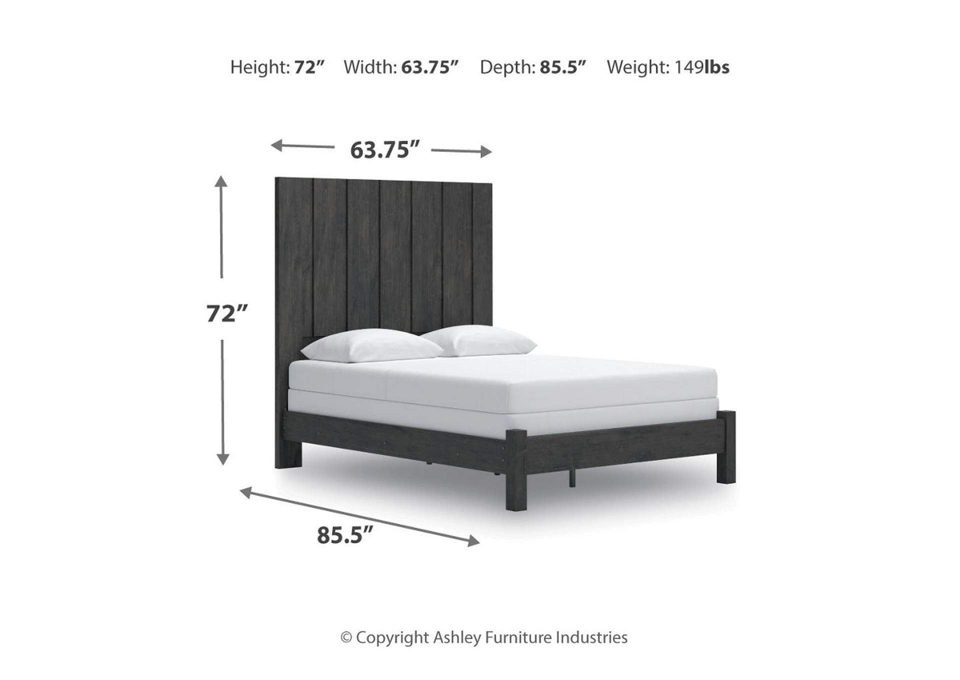 Parlayon Queen Panel Bed with Mirrored Dresser and Nightstand image 23