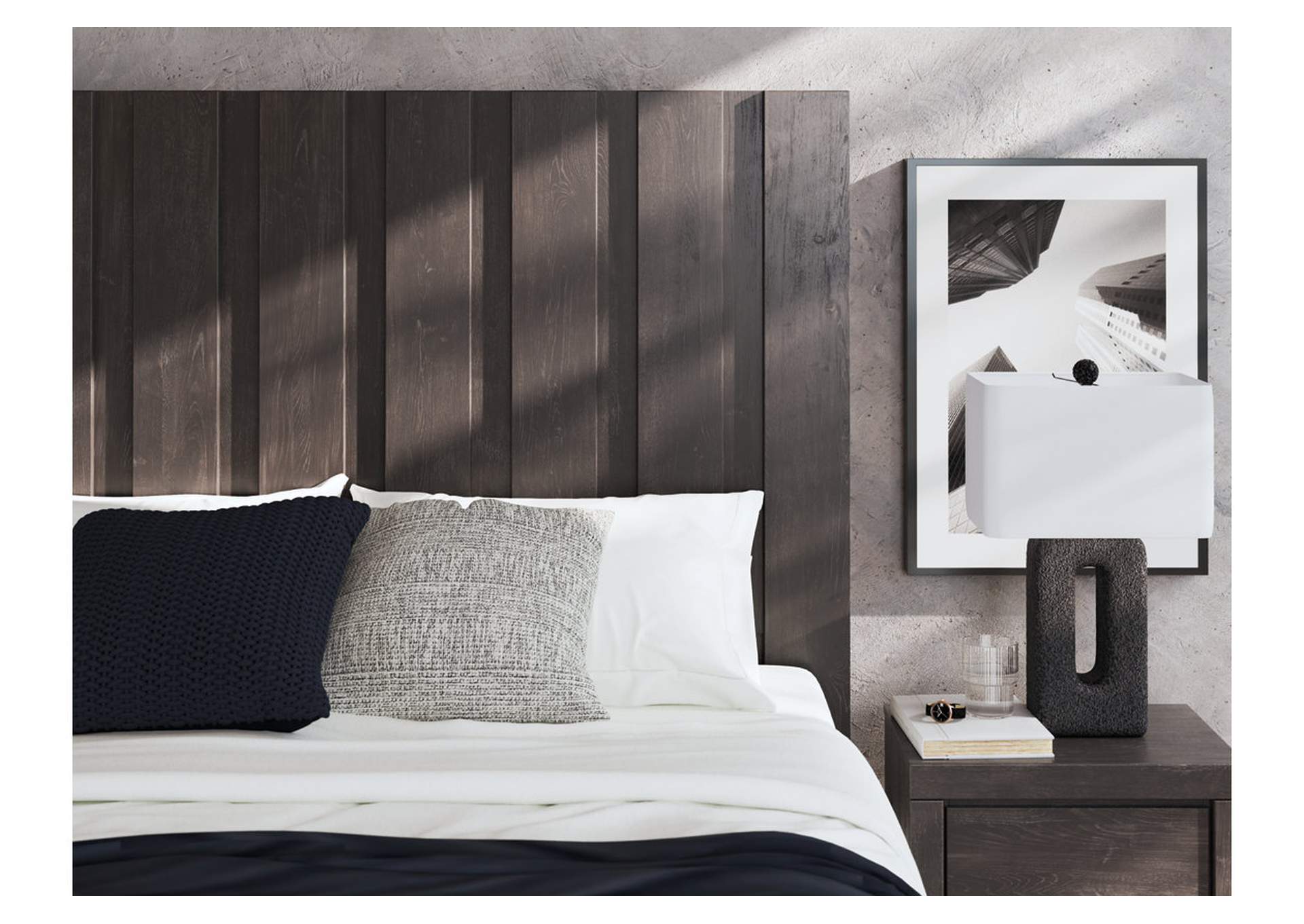 Parlayon King Panel Bed with Mirrored Dresser image 7