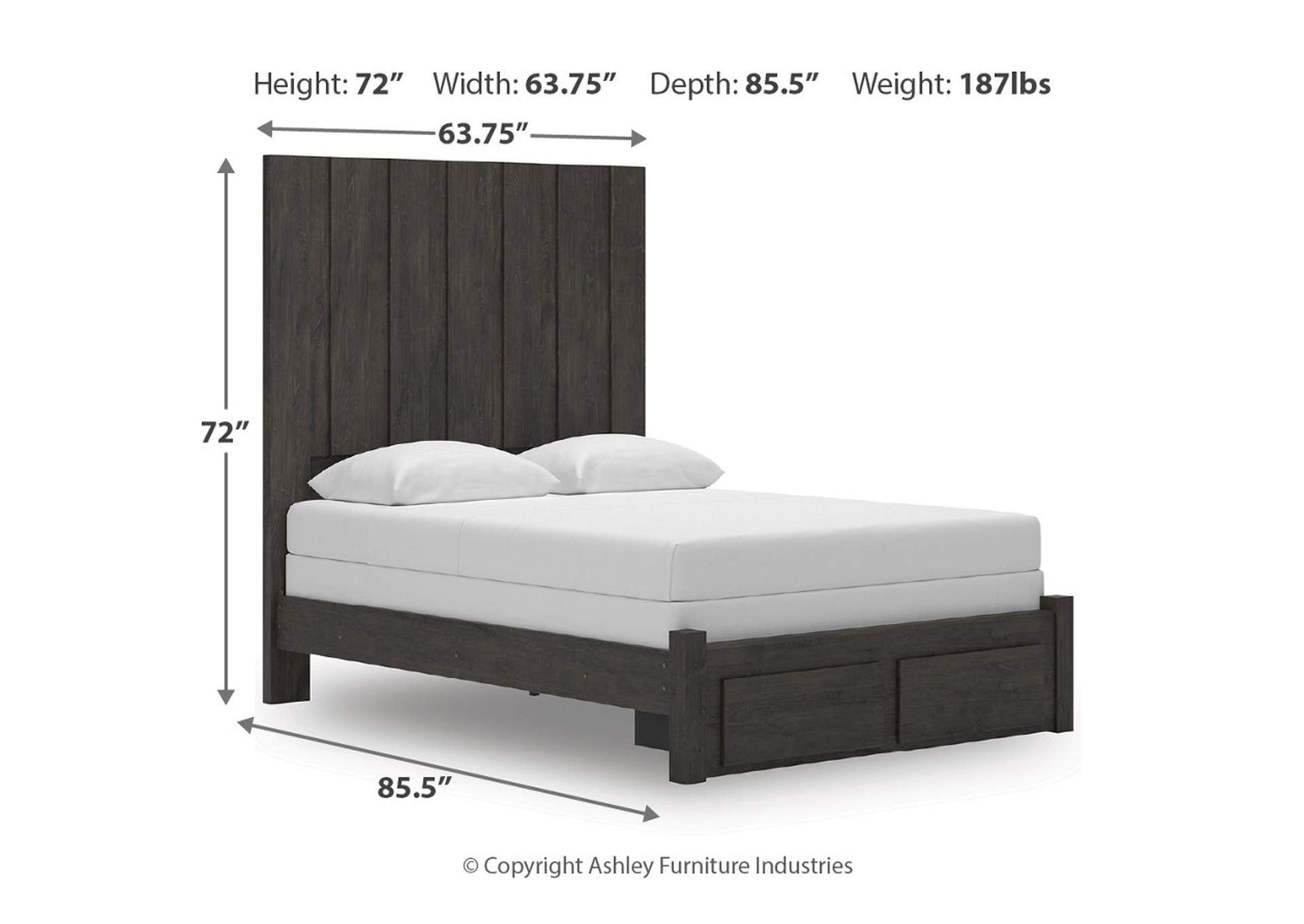 Fraluna Queen Panel Storage Bed image 5