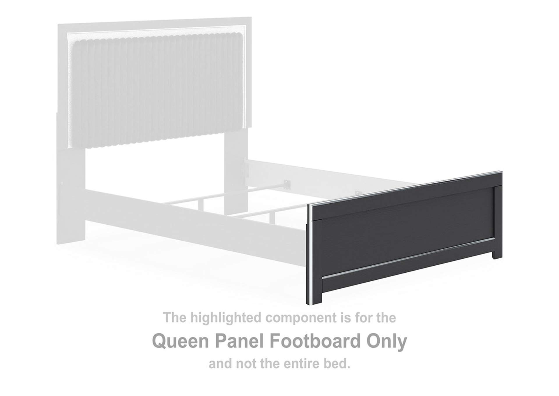 Zuraleus Queen Upholstered Panel Platform Bed image 2