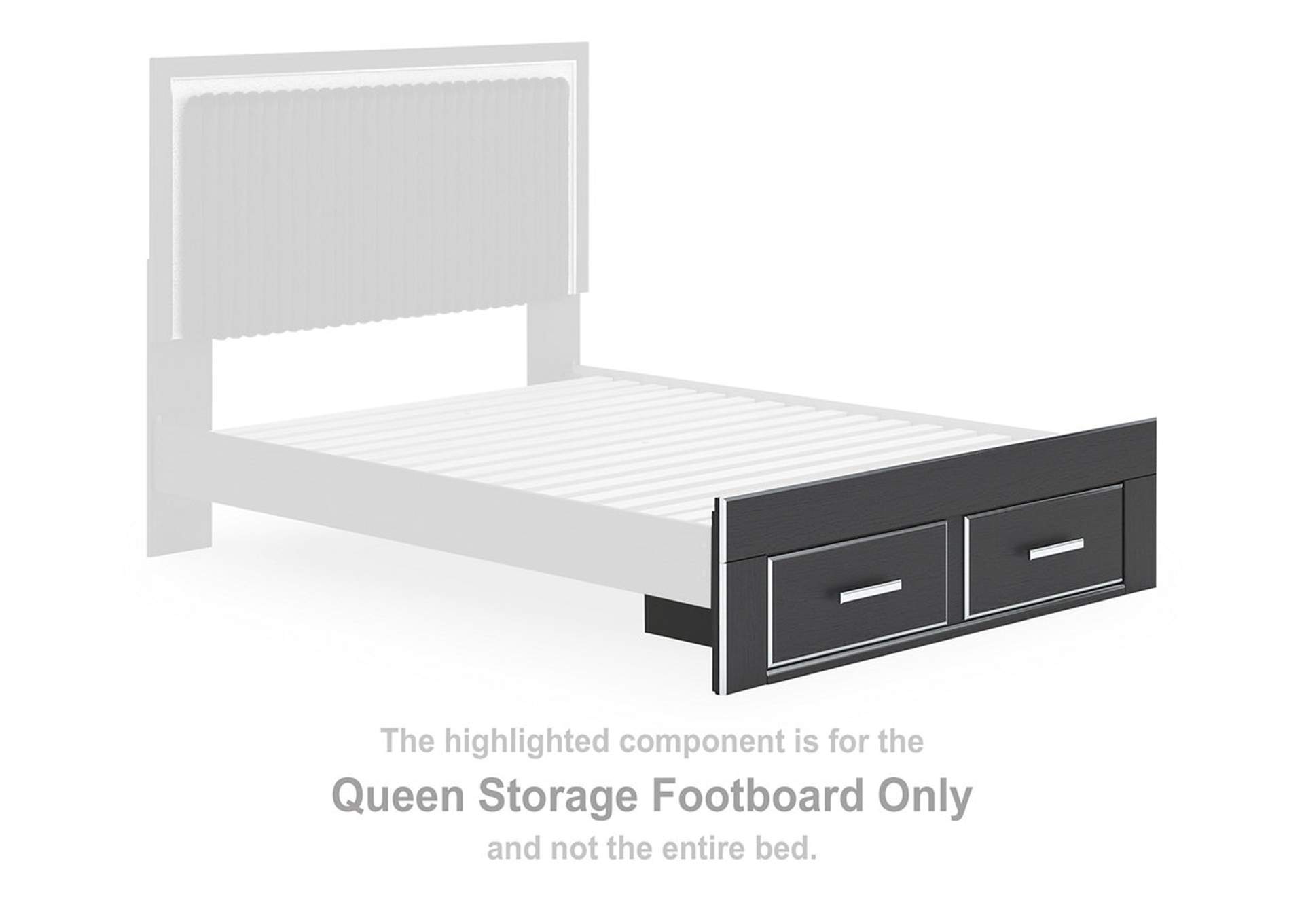 Zuraleus Queen Upholstered Panel Platform Storage Bed image 12