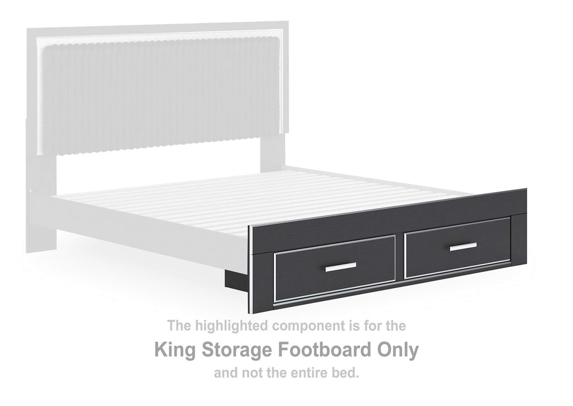 Zuraleus King Upholstered Panel Platform Storage Bed image 12