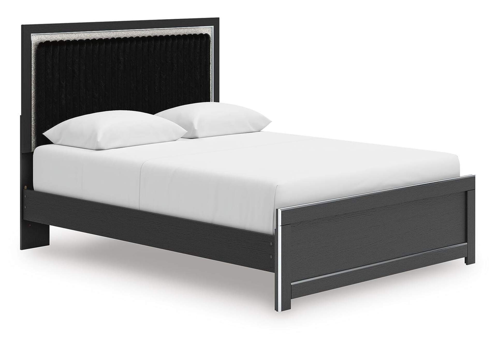 Zuraleus Queen Upholstered Panel Platform Bed image 1
