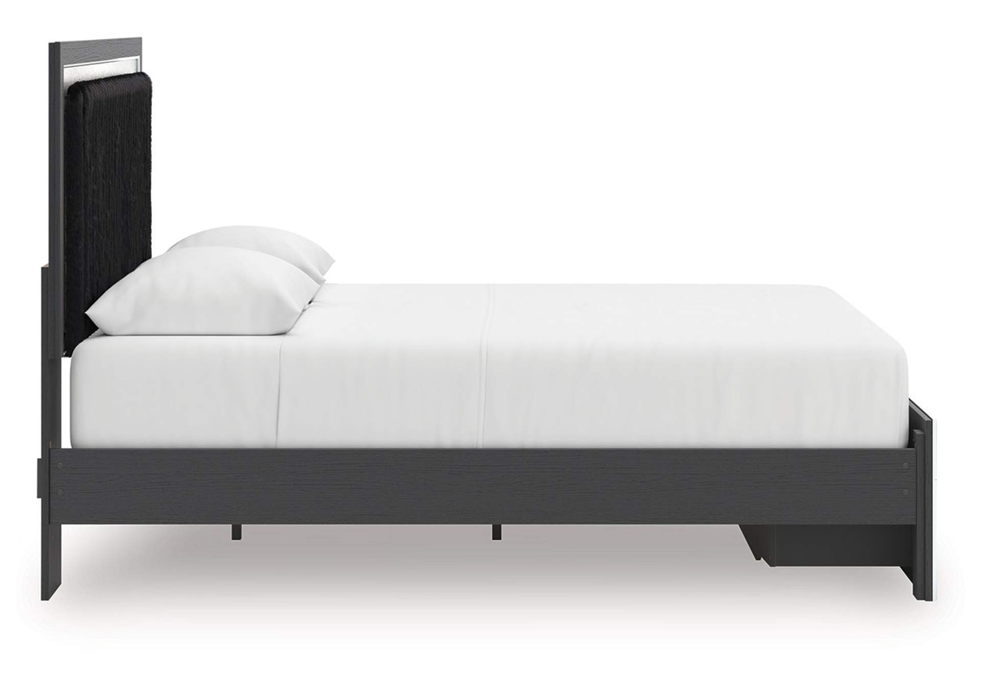 Zuraleus Queen Upholstered Panel Platform Storage Bed image 9