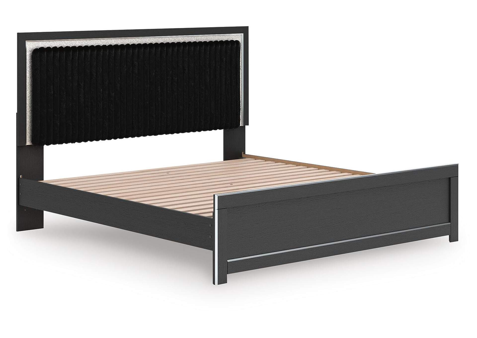 Zuraleus King Upholstered Panel Platform Bed image 5