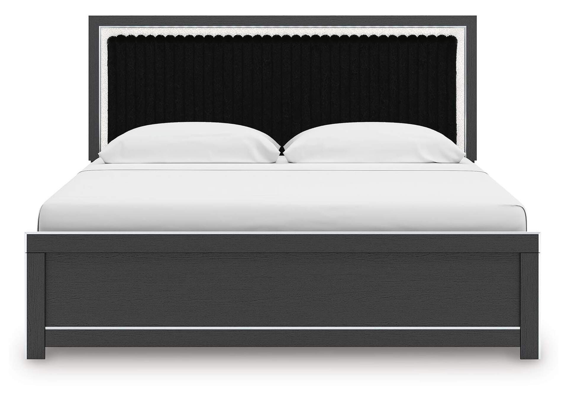 Zuraleus King Upholstered Panel Platform Bed image 8