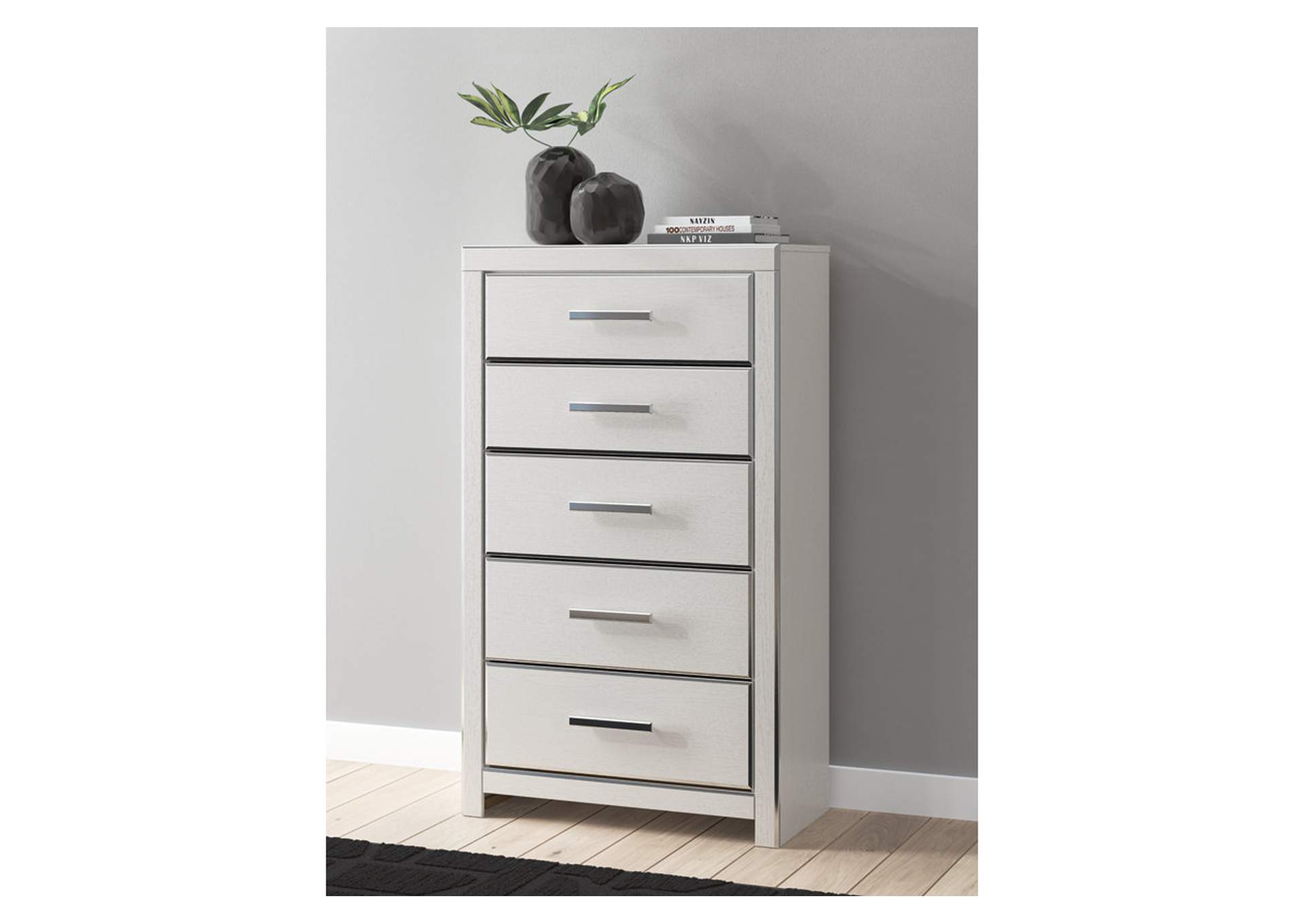 Birmonton King Upholstered Bed, Dresser, Mirror, Chest and Nightstand image 15