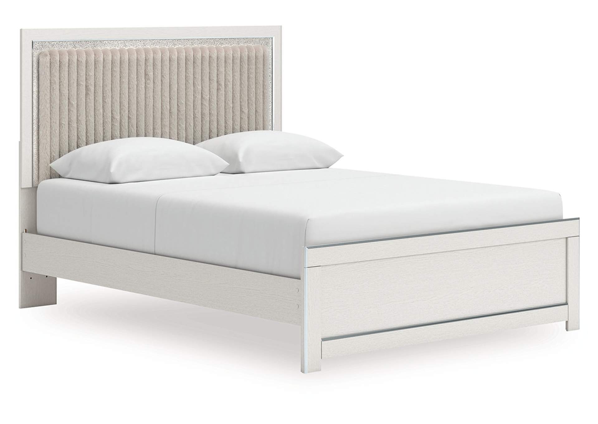 Zuraleus Queen Upholstered Panel Platform Bed image 1