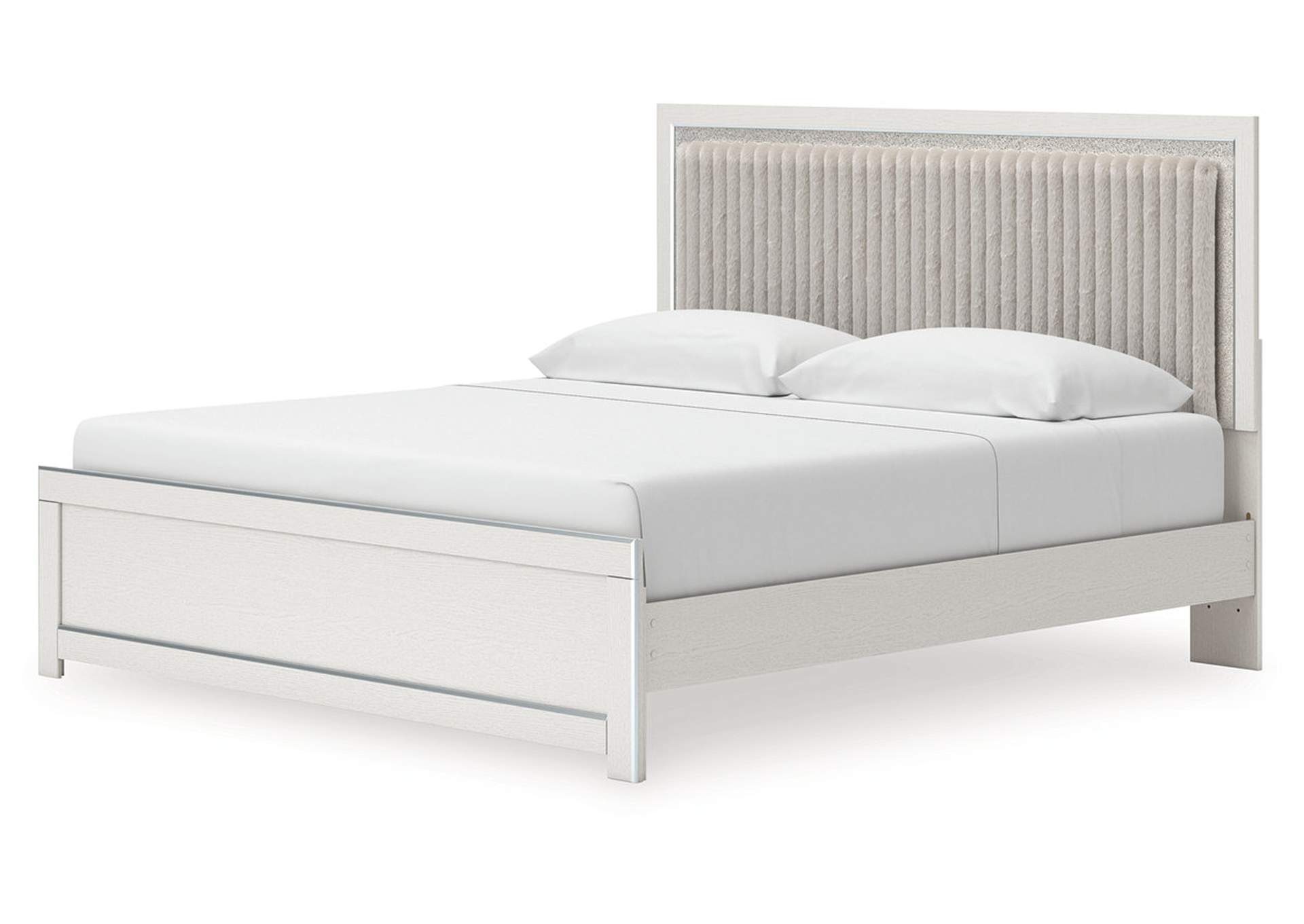 Zuraleus King Upholstered Panel Platform Bed image 4