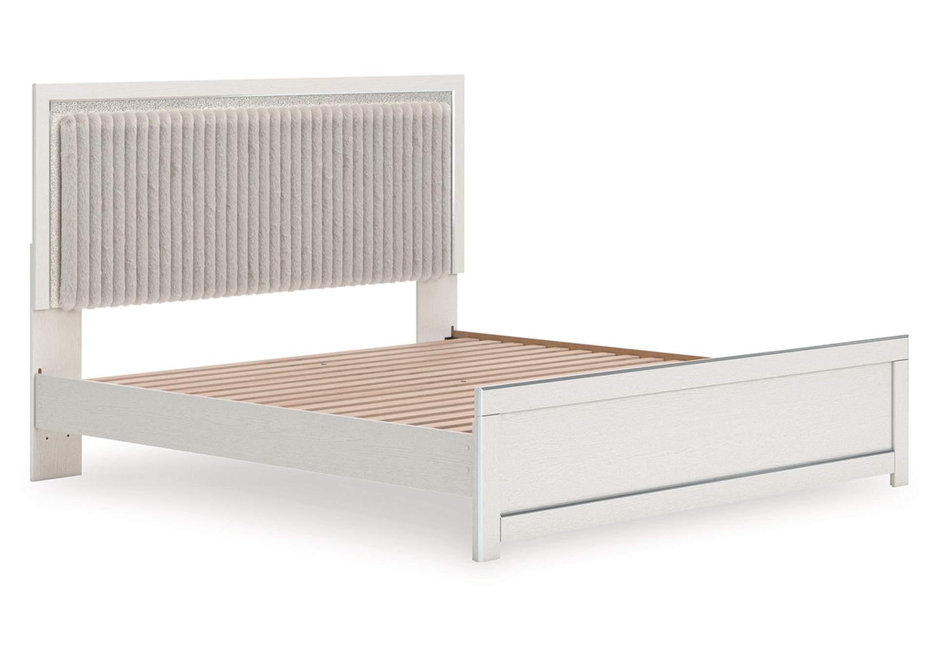 Zuraleus King Upholstered Panel Platform Bed image 3