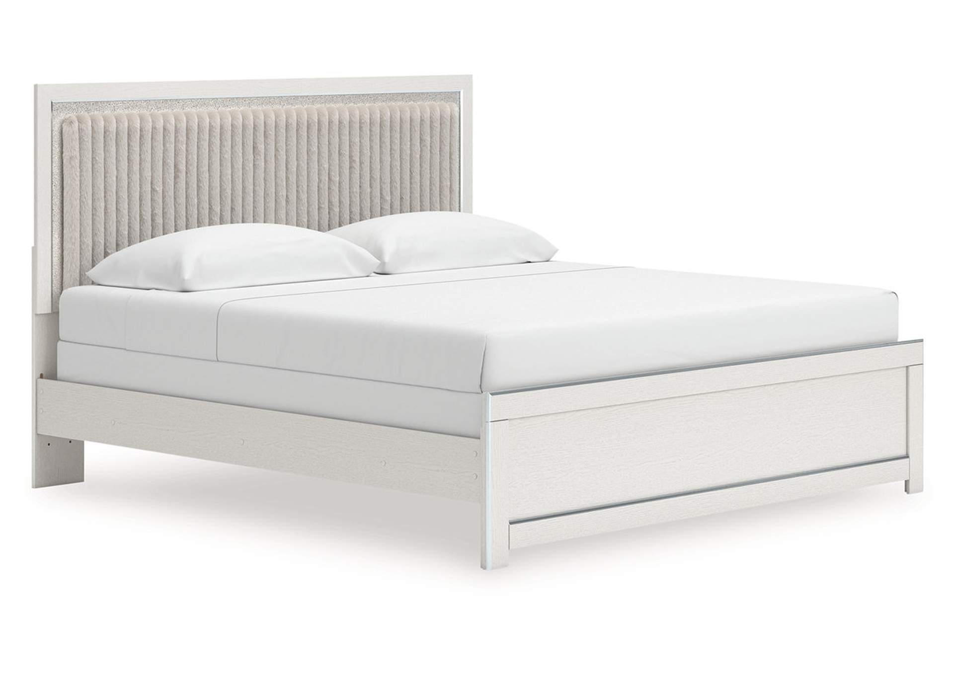 Zuraleus King Upholstered Panel Bed image 1