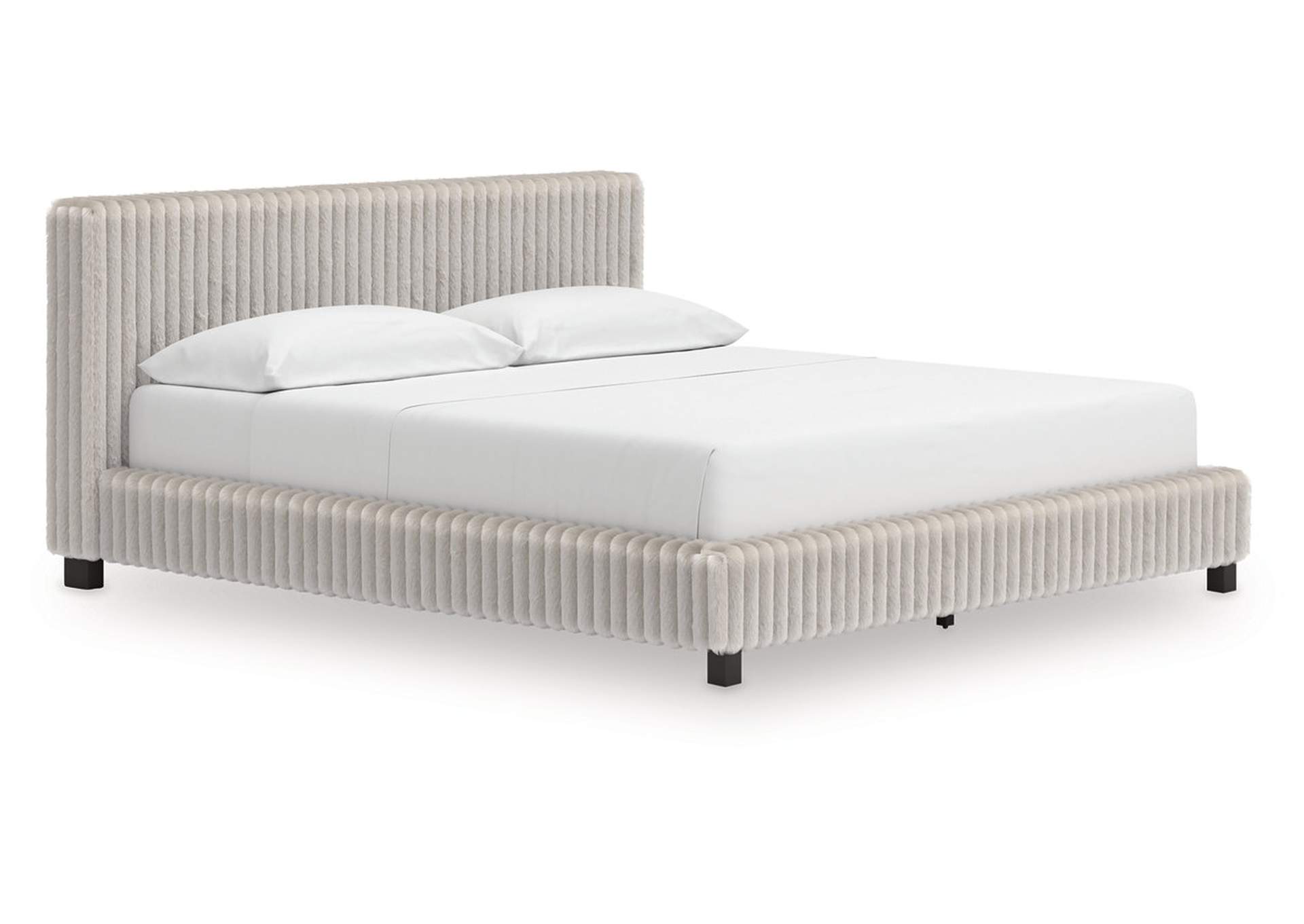 Birmonton California King Upholstered Bed, Dresser and Mirror image 10