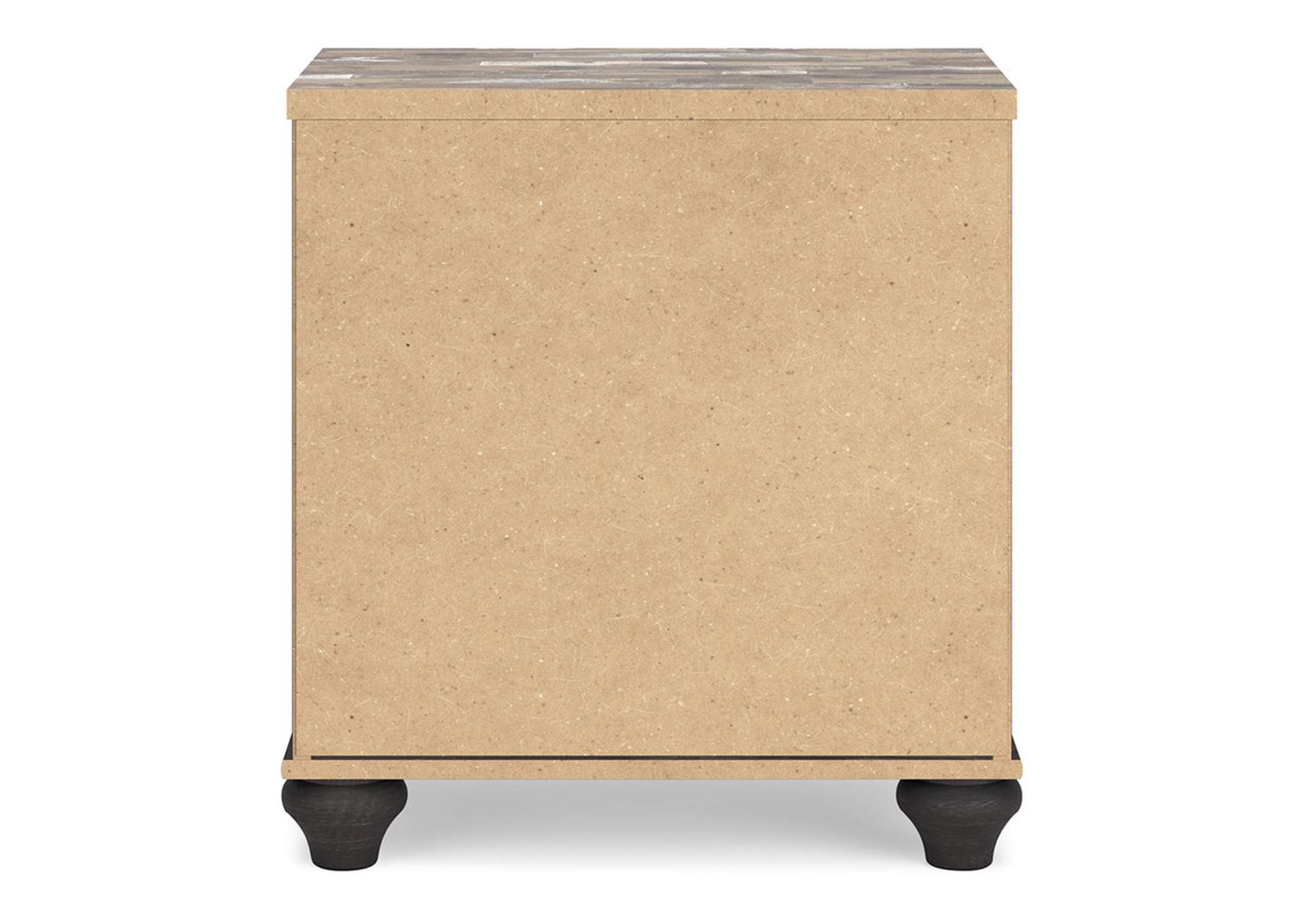 Nanforth King/California King Panel Headboard with Mirrored Dresser, Chest and 2 Nightstands