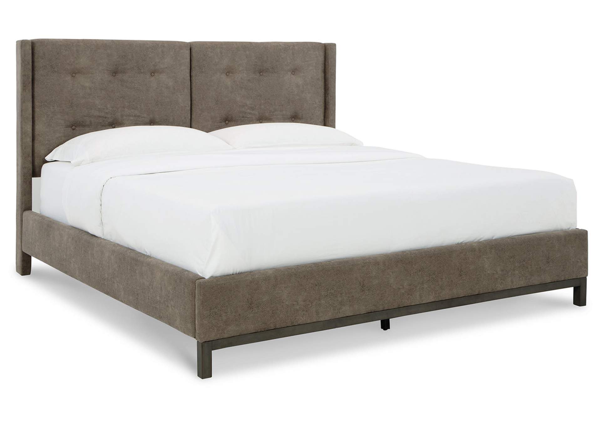 Wittland King Upholstered Panel Bed image 1