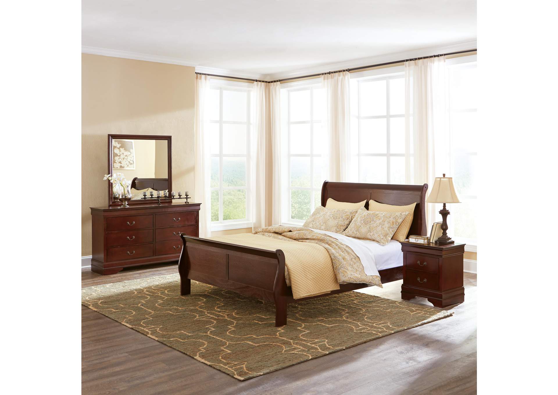 Alisdair Queen Sleigh Bed with Chime 8
