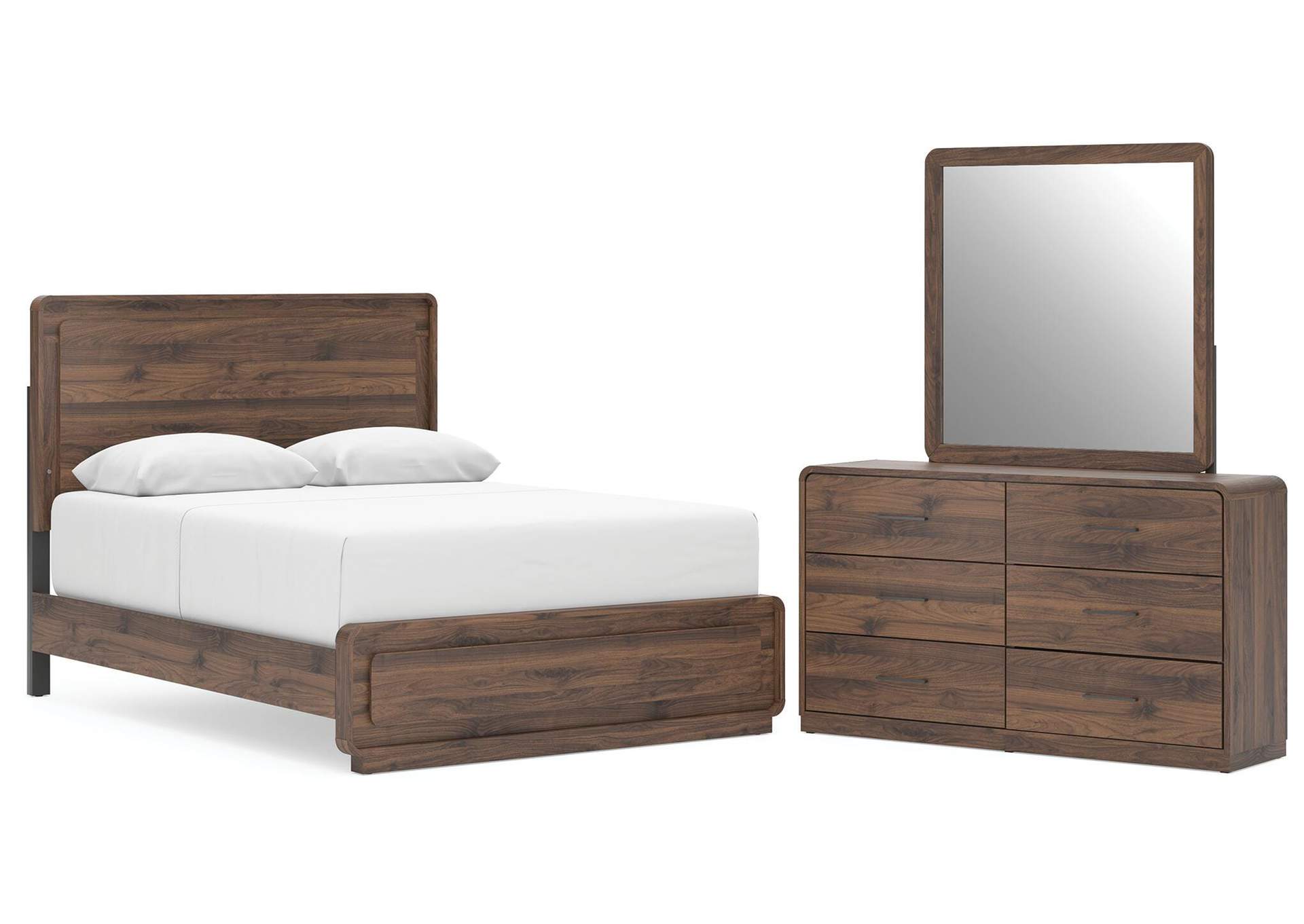 Fortlorn Queen Panel Bed, Dresser and Mirror image 1