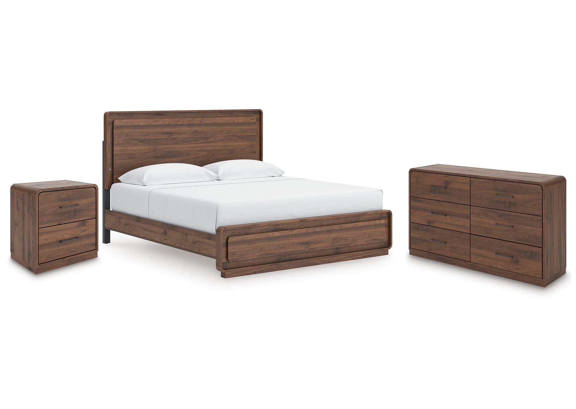 Fortlorn King Panel Bed, Dresser and Nightstand image 1