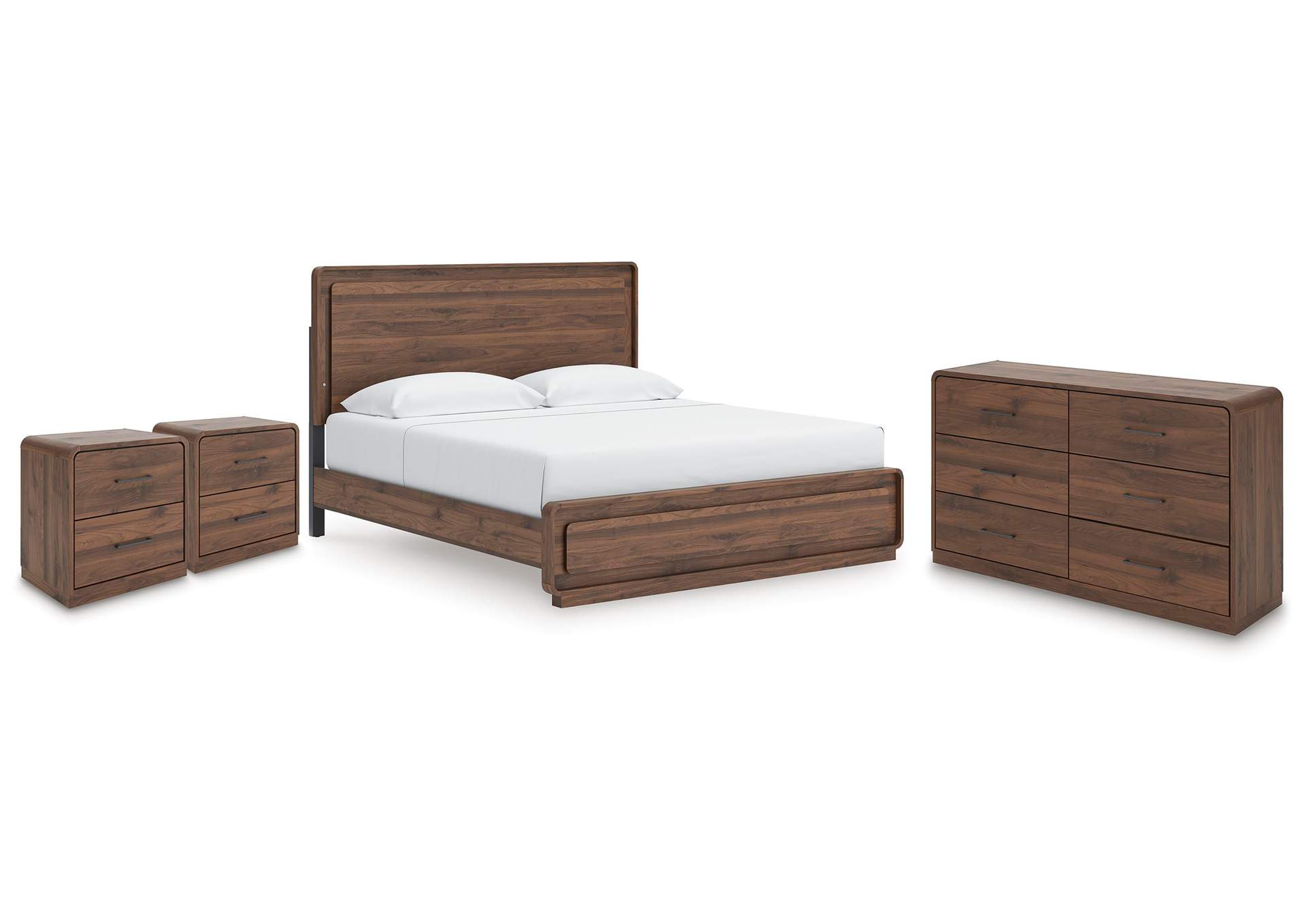Fortlorn King Panel Bed, Dresser and 2 Nightstands image 1