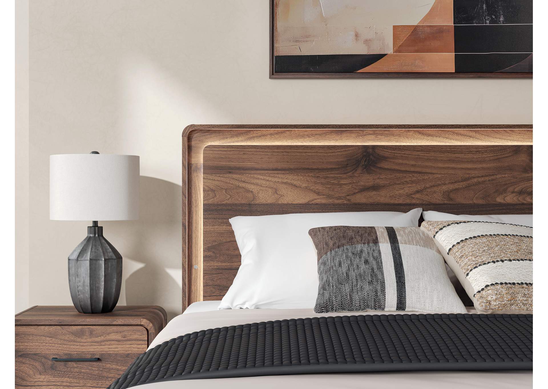 Fortlorn King Panel Bed, Dresser and Nightstand image 3