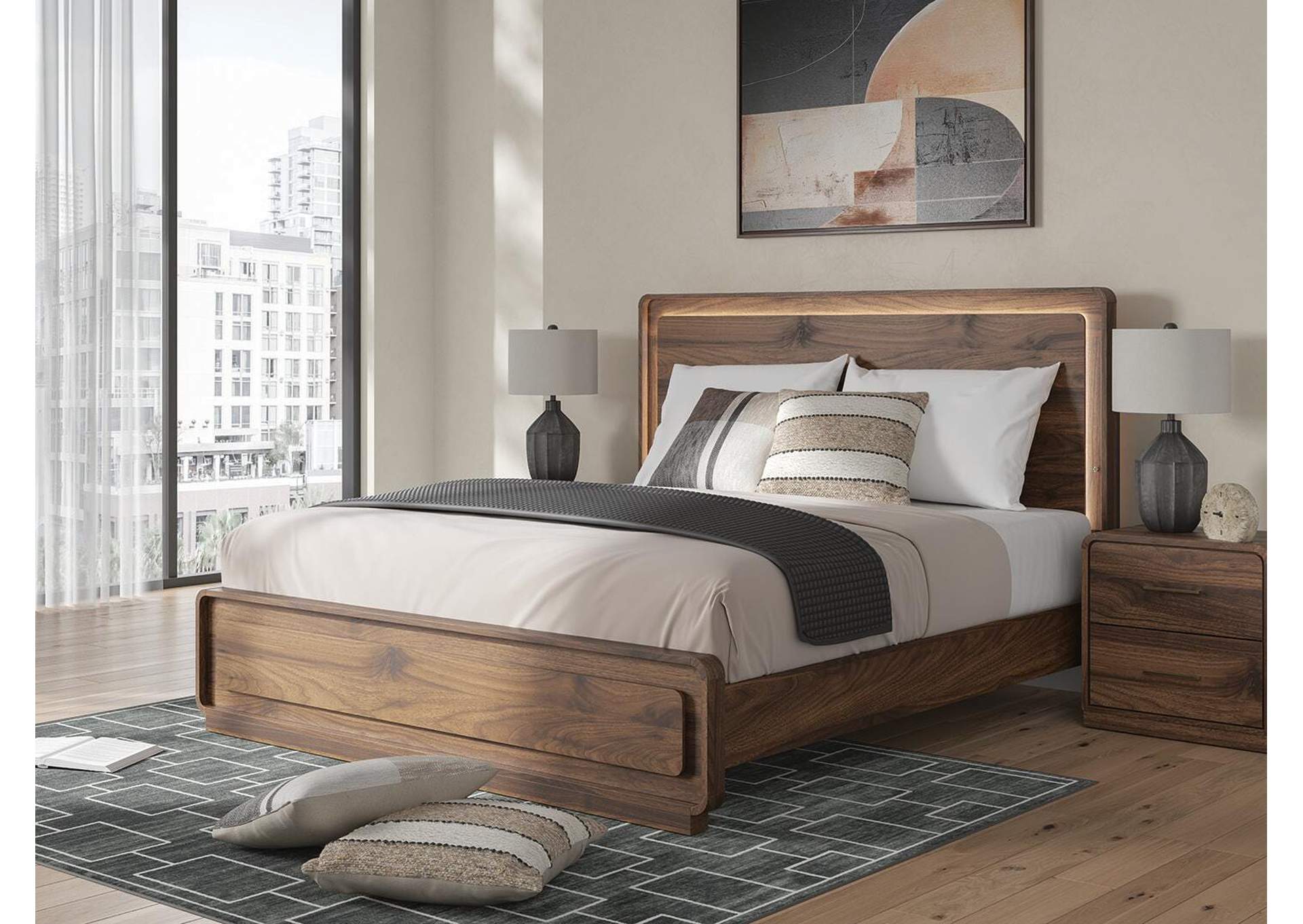 Fortlorn King Panel Bed, Dresser and Nightstand image 12