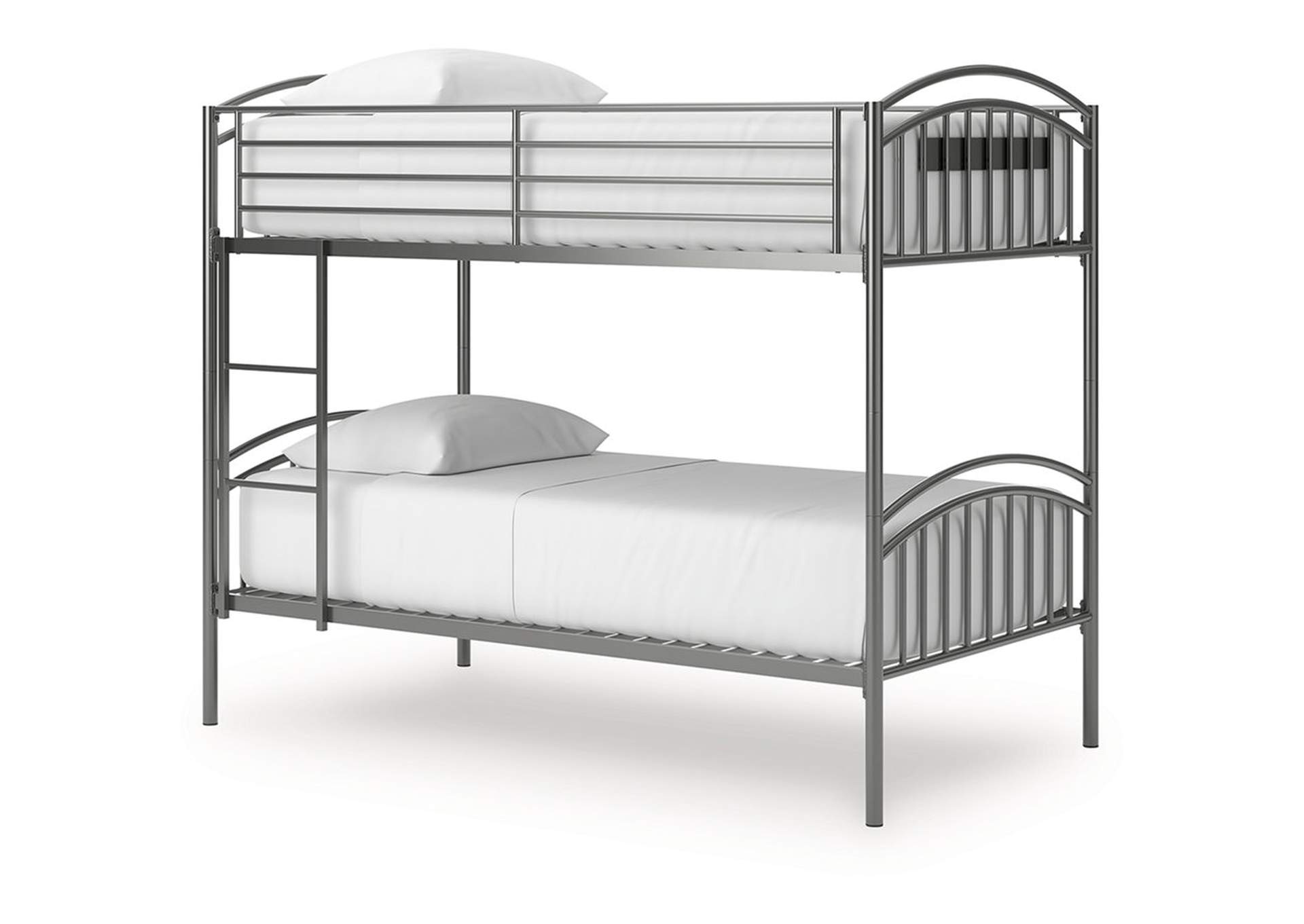 Lanceburg Twin over Twin Bunk Bed with Ladder image 4
