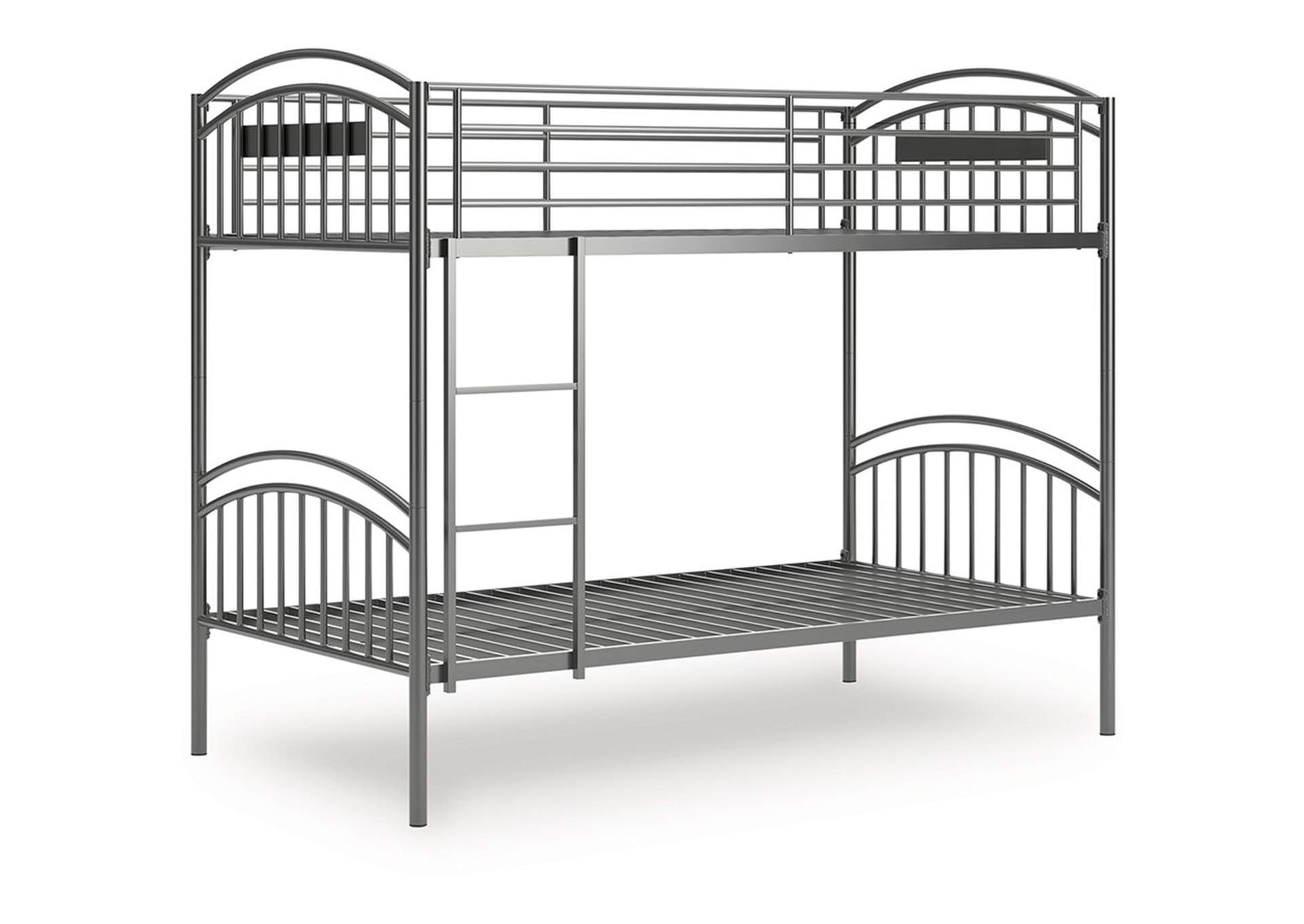Lanceburg Twin over Twin Bunk Bed with Ladder image 1