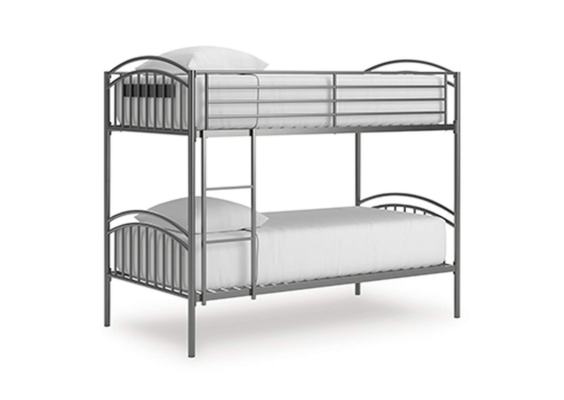 Lanceburg Twin over Twin Bunk Bed with Ladder image 6