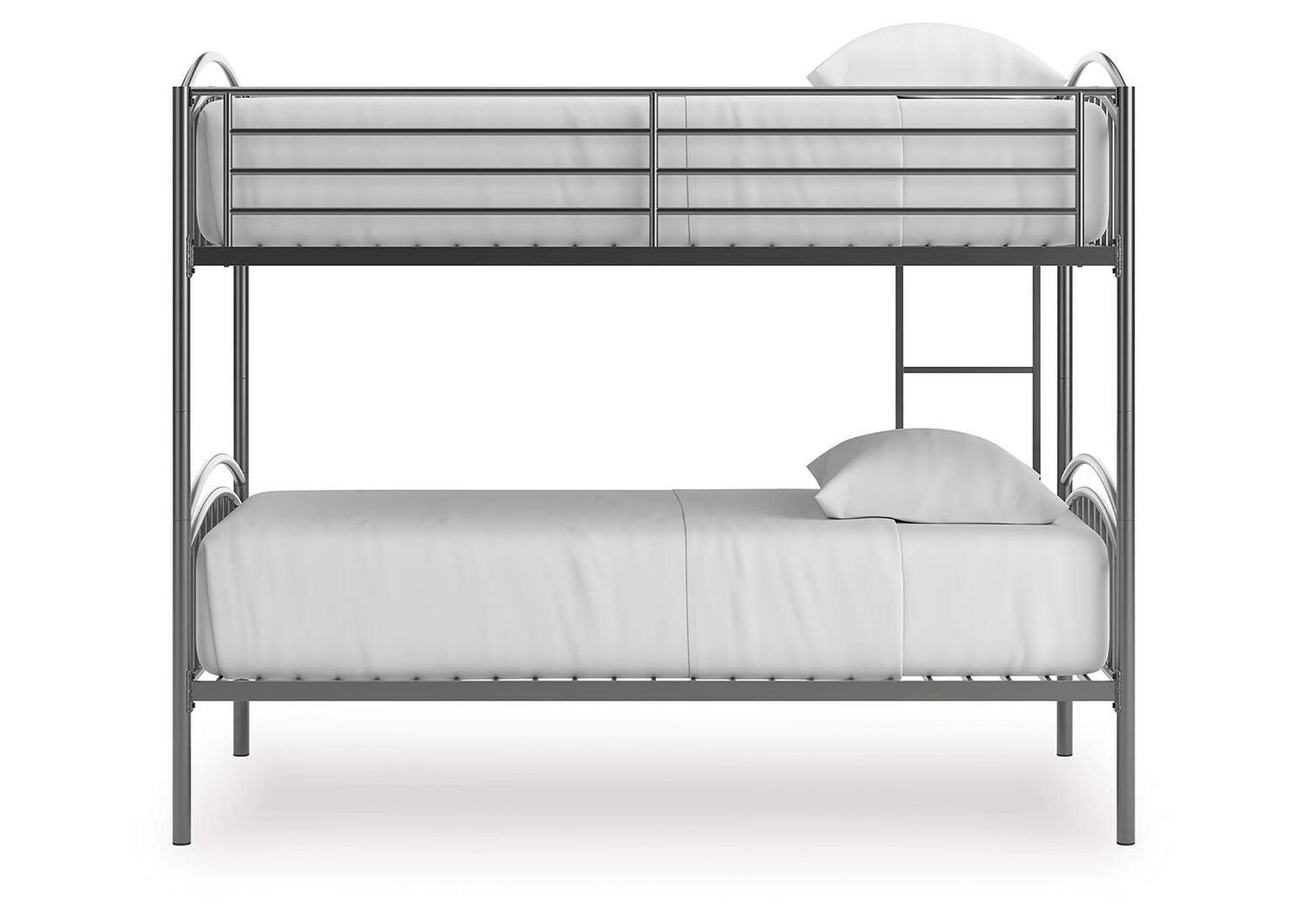 Lanceburg Twin over Twin Bunk Bed and 2 Mattresses image 5
