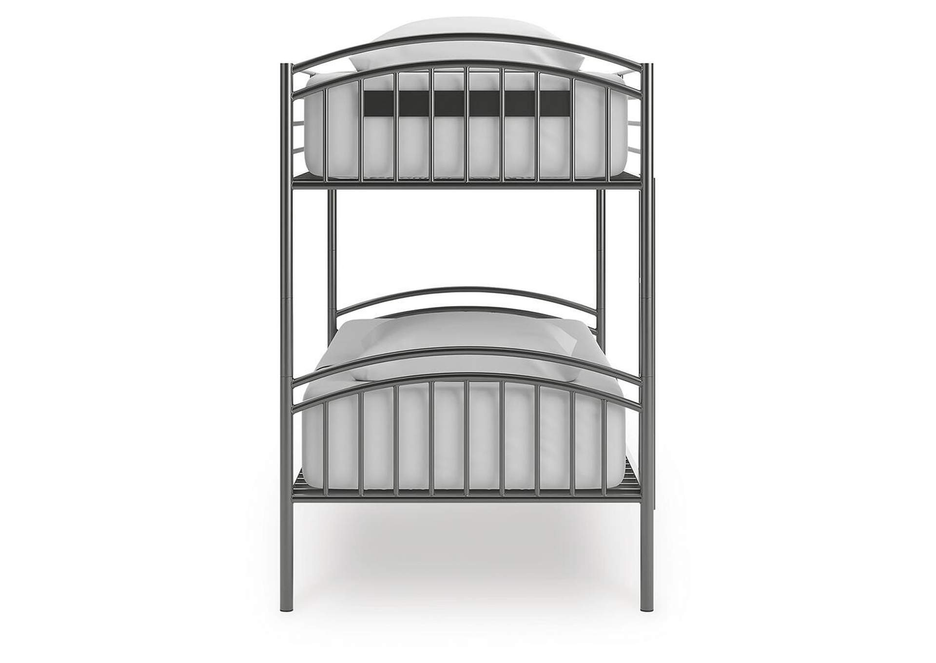 Lanceburg Twin over Twin Bunk Bed and 2 Mattresses image 6