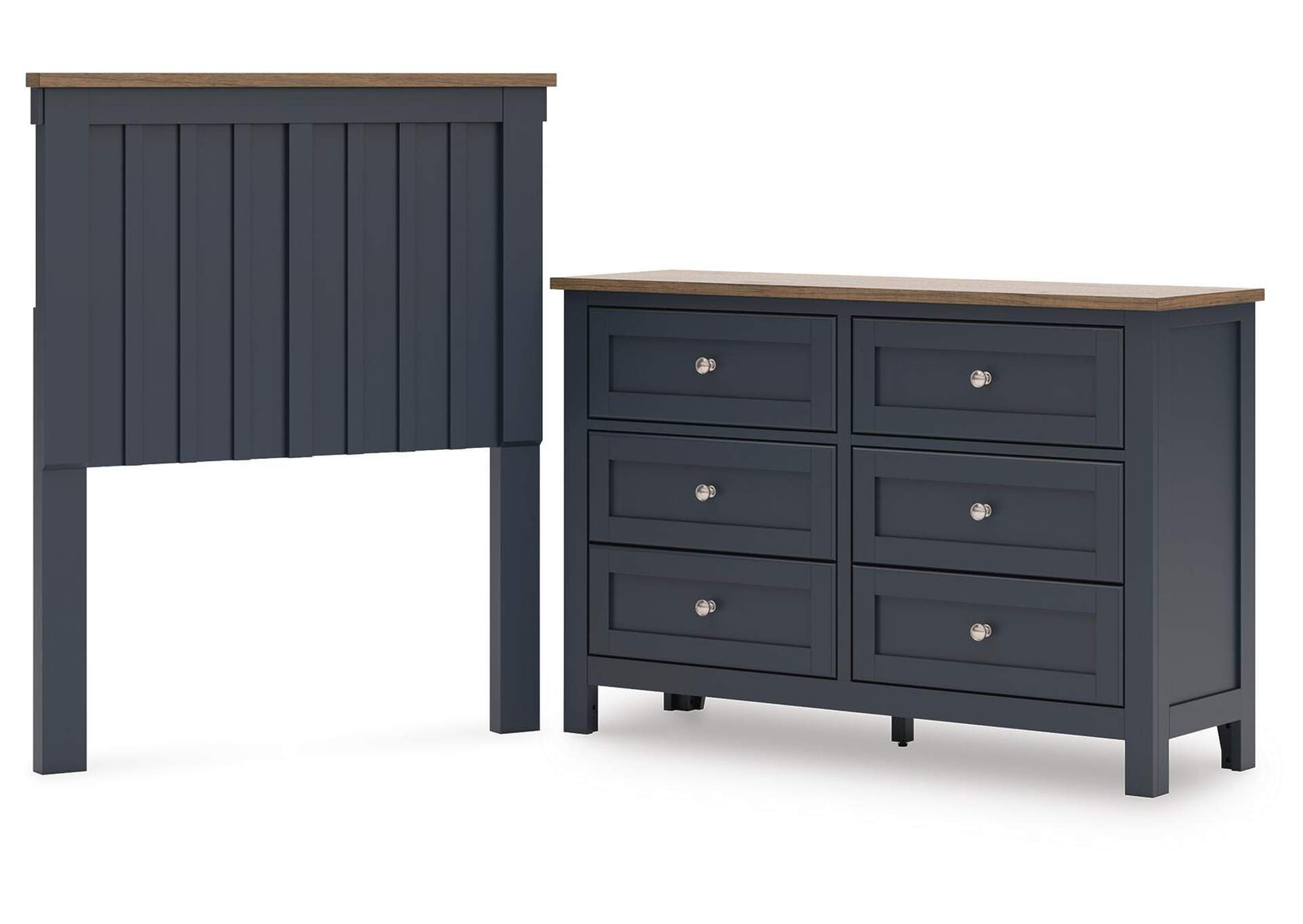Landocken Twin Panel Headboard and Dresser image 1