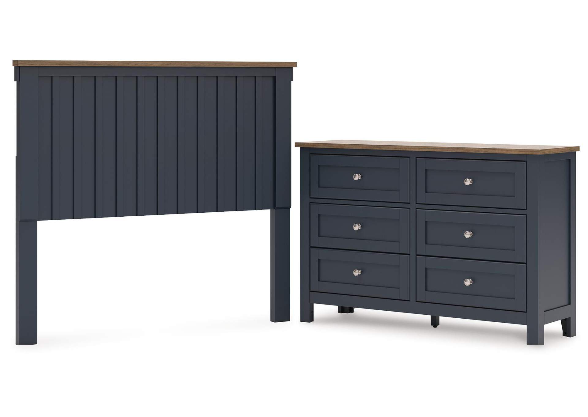 Landocken Full Panel Headboard and Dresser image 1