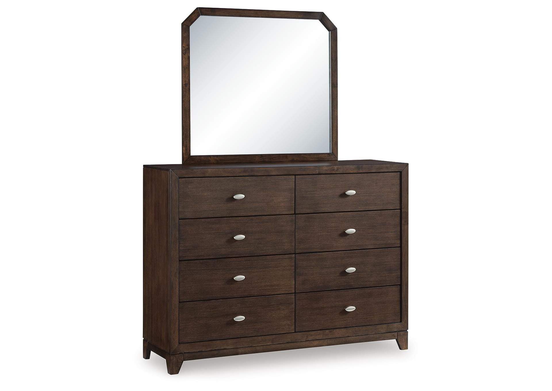 Tandisport King Panel Bed with Mirrored Dresser image 2