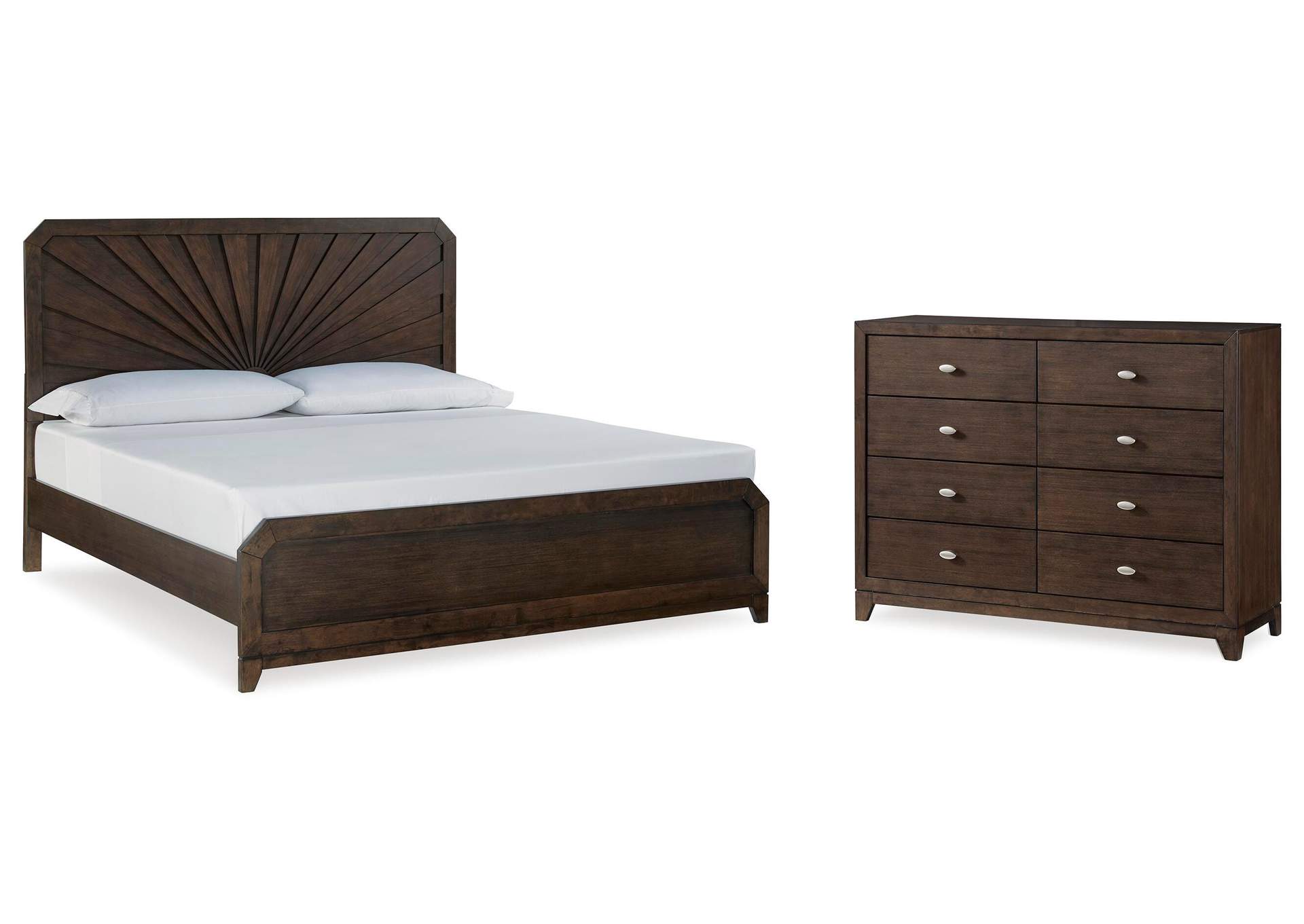 Tandisport Queen Panel Bed and Dresser image 1