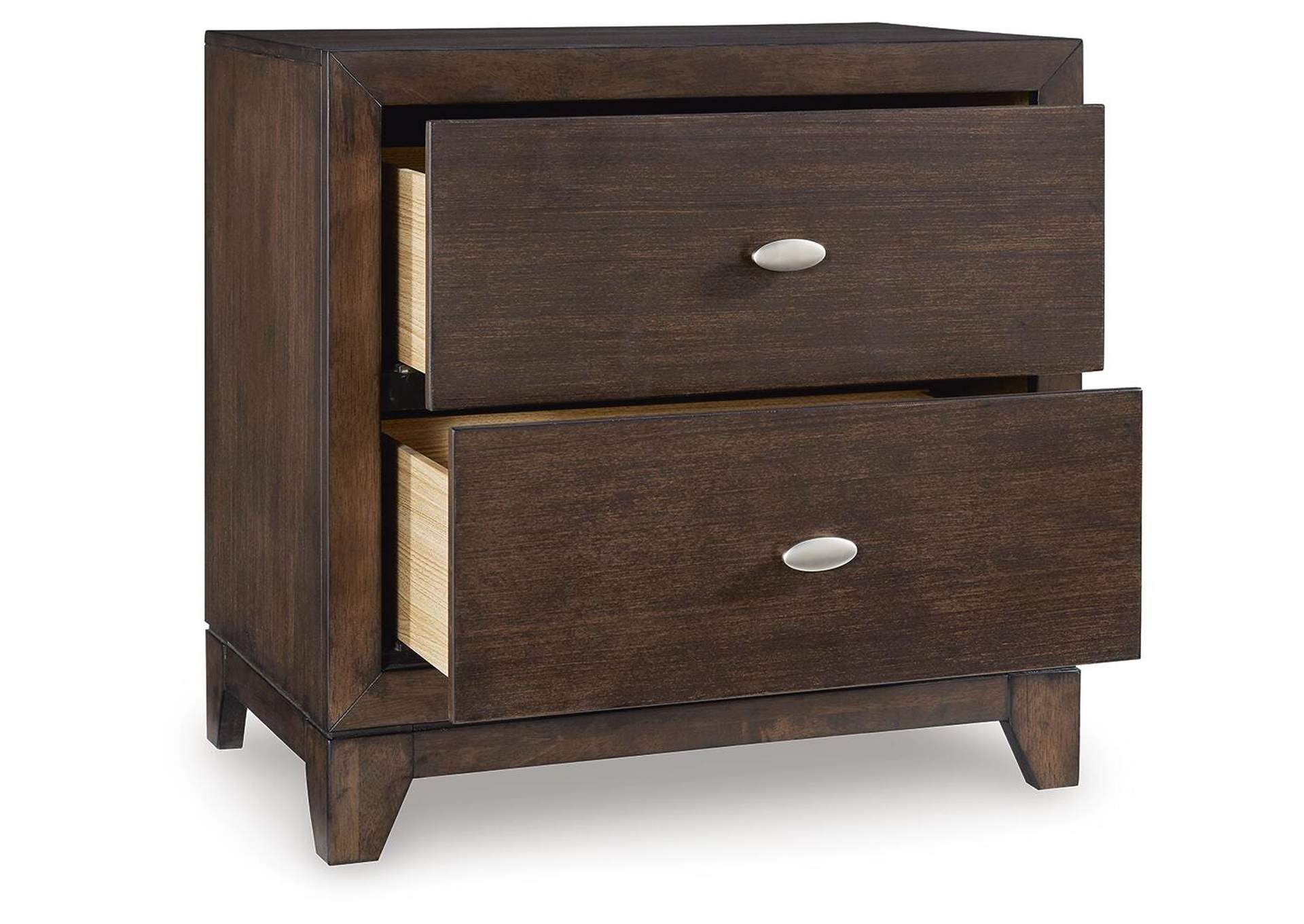 Tandisport King Panel Bed with Mirrored Dresser and Nightstand image 13