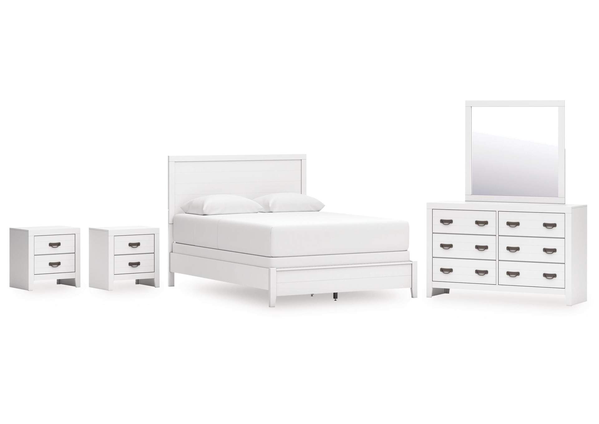 Binterglen Queen Panel Bed, Dresser, Mirror and 2 Nightstands image 1
