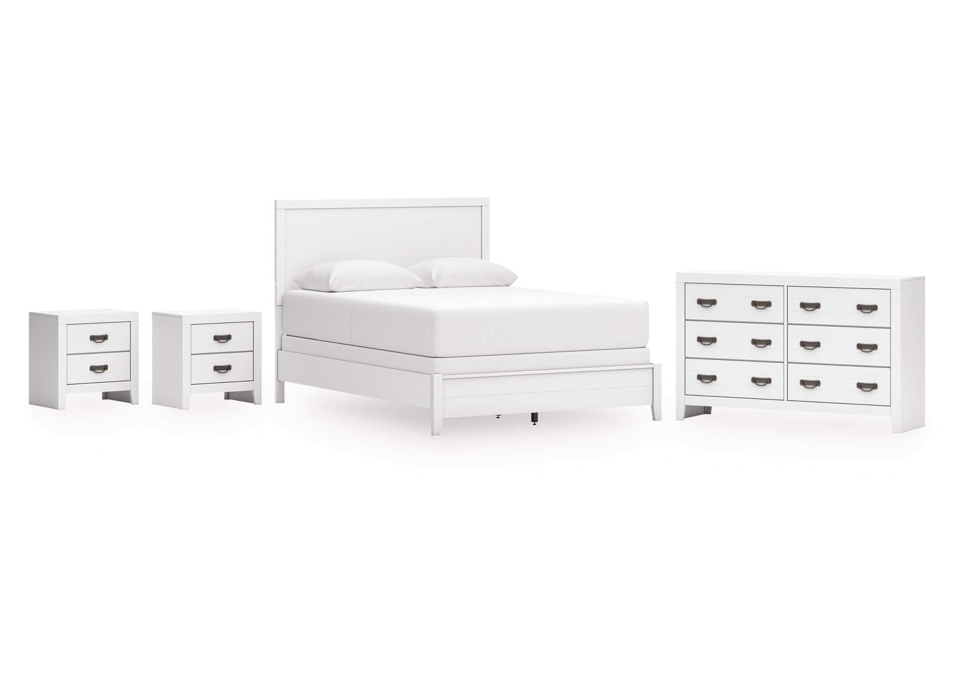 Binterglen Queen Panel Bed, Dresser and 2 Nightstands image 1