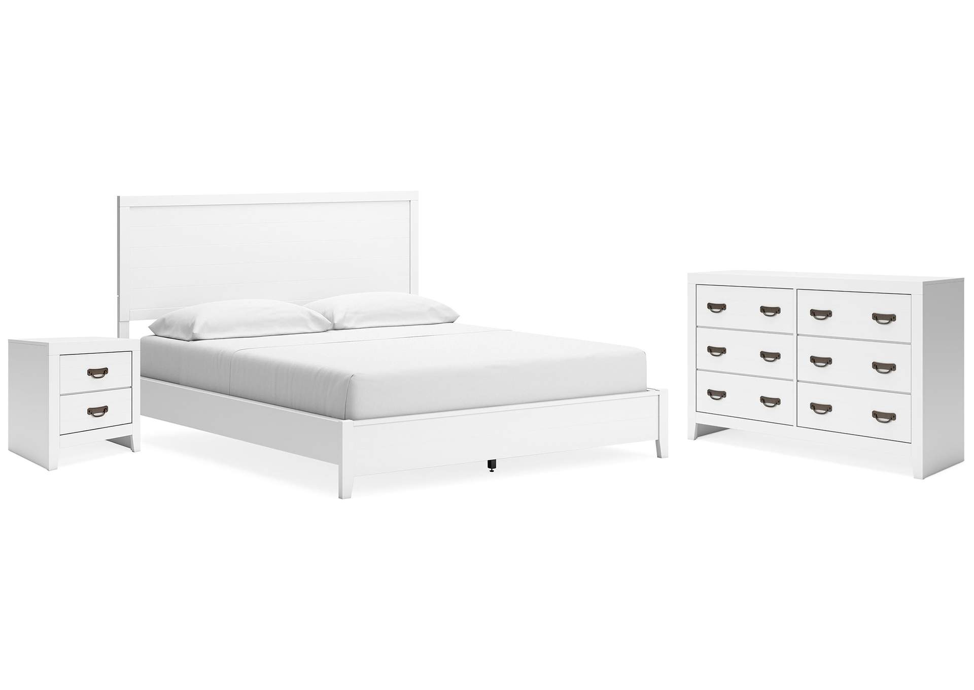 Binterglen California King Panel Bed with Dresser and Nightstand image 1
