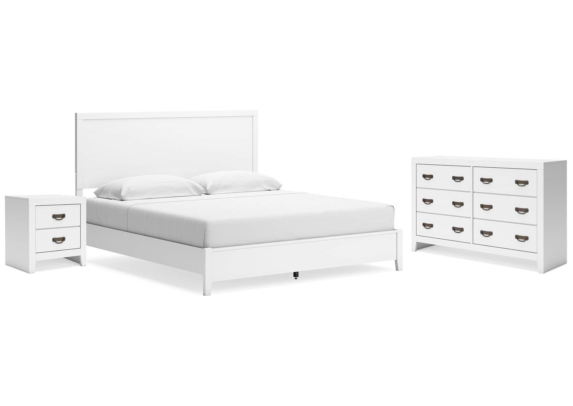 Binterglen King Panel Bed with Dresser and Nightstand image 1