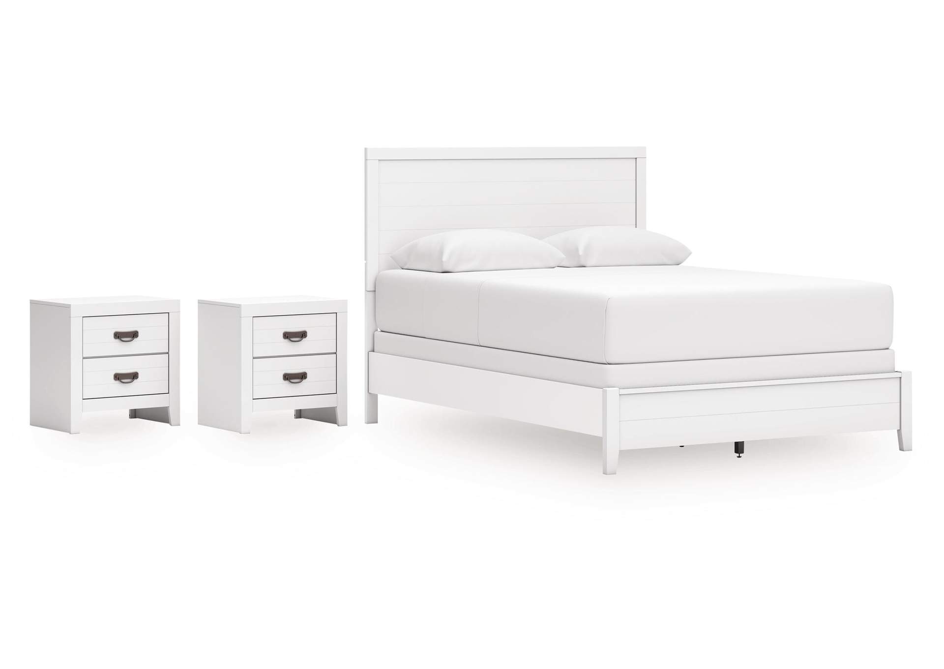 Binterglen Queen Panel Bed and 2 Nightstands image 1