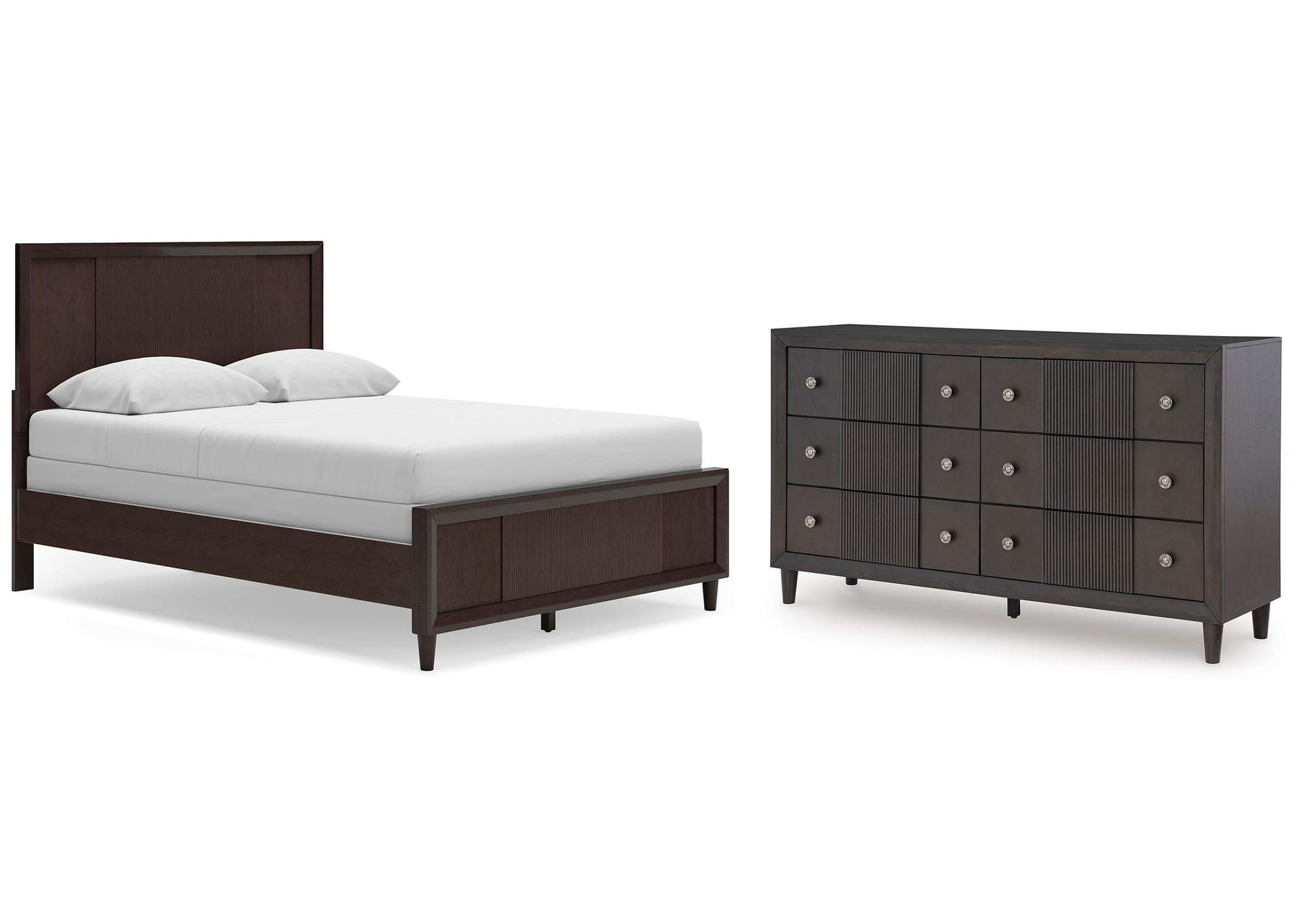 Urbantrack Queen Panel Bed with Dresser image 1