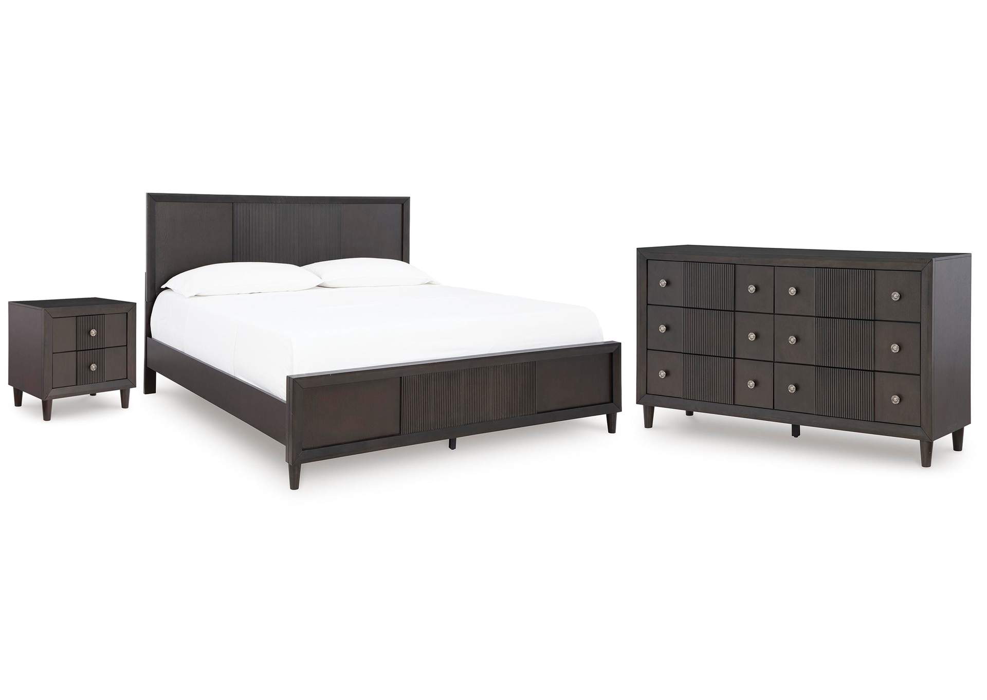 Urbantrack King Panel Bed with Dresser and Nightstand image 1