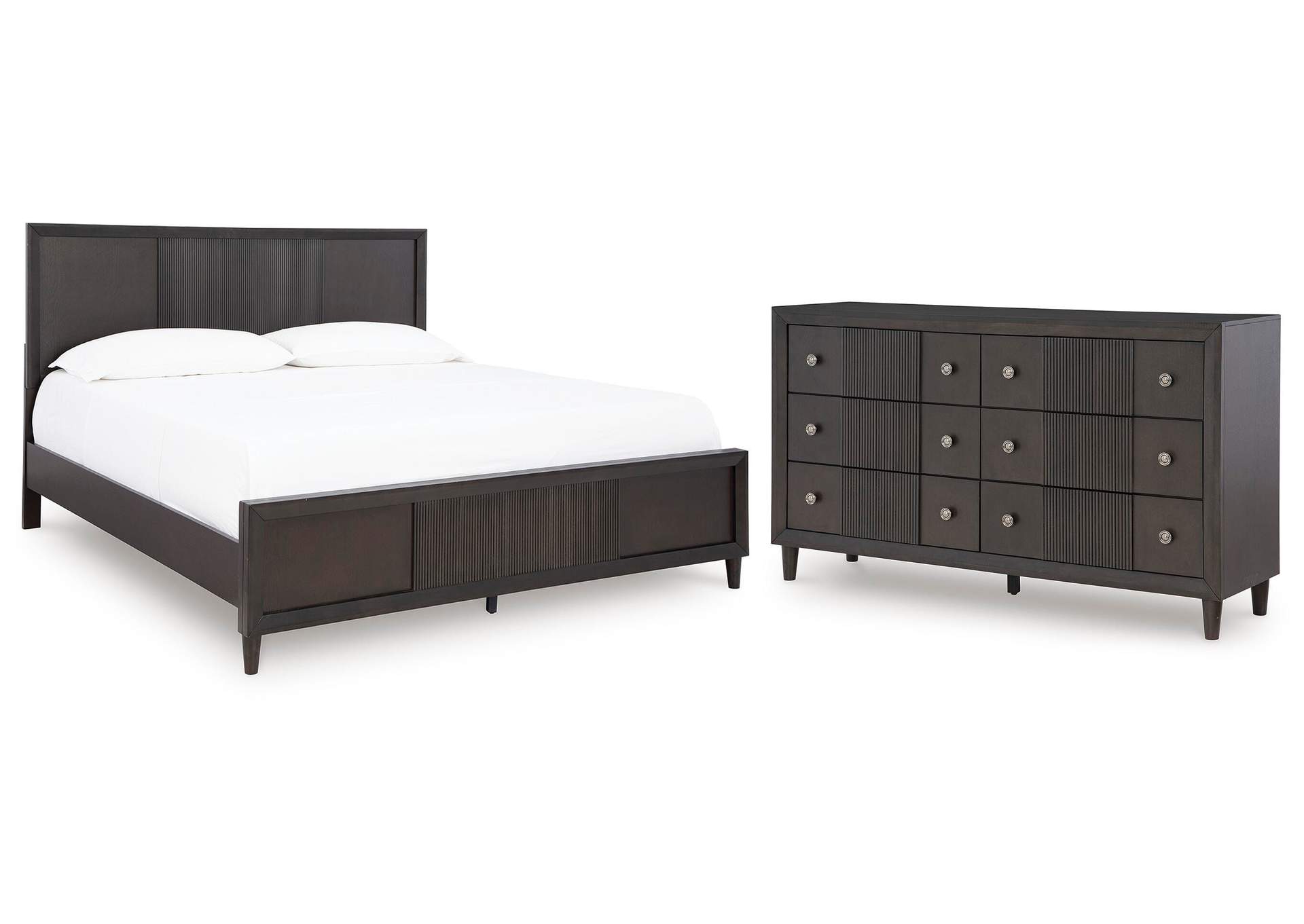 Urbantrack King Panel Bed with Dresser image 1