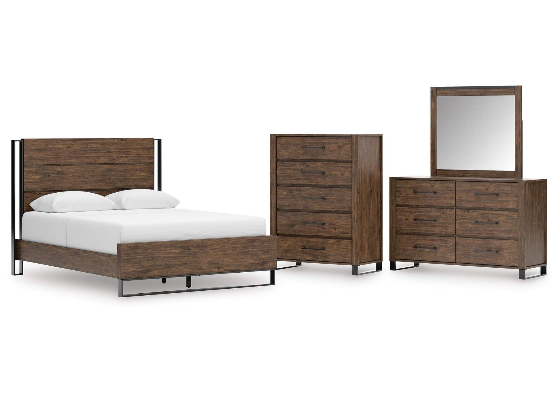 Zumbado Queen Panel Bed, Dresser, Mirror and Chest image 1