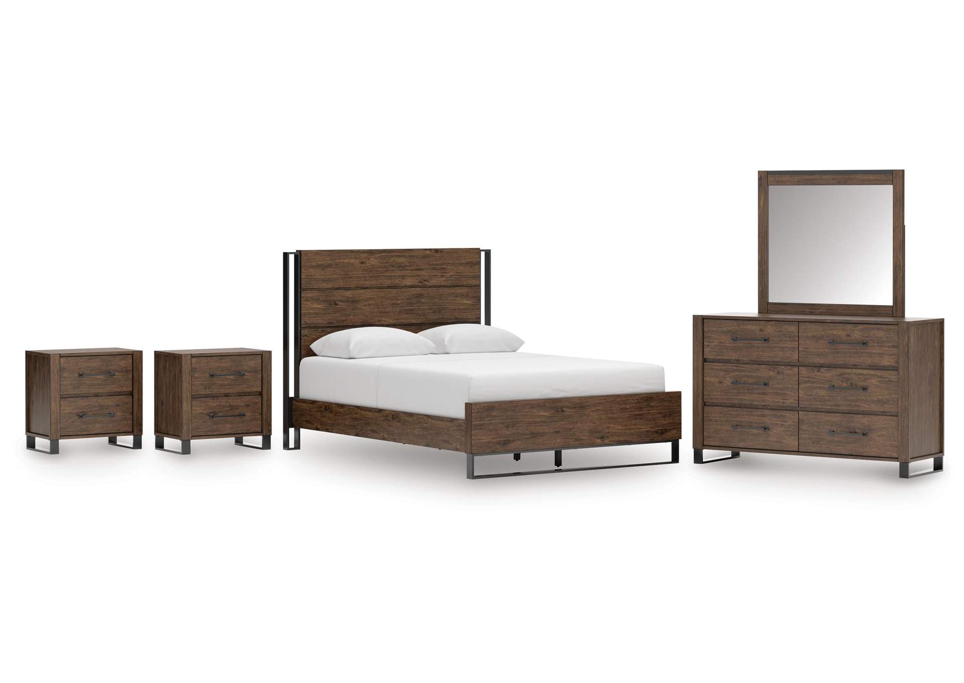 Zumbado Queen Panel Bed, Dresser, Mirror and 2 Nightstands image 1