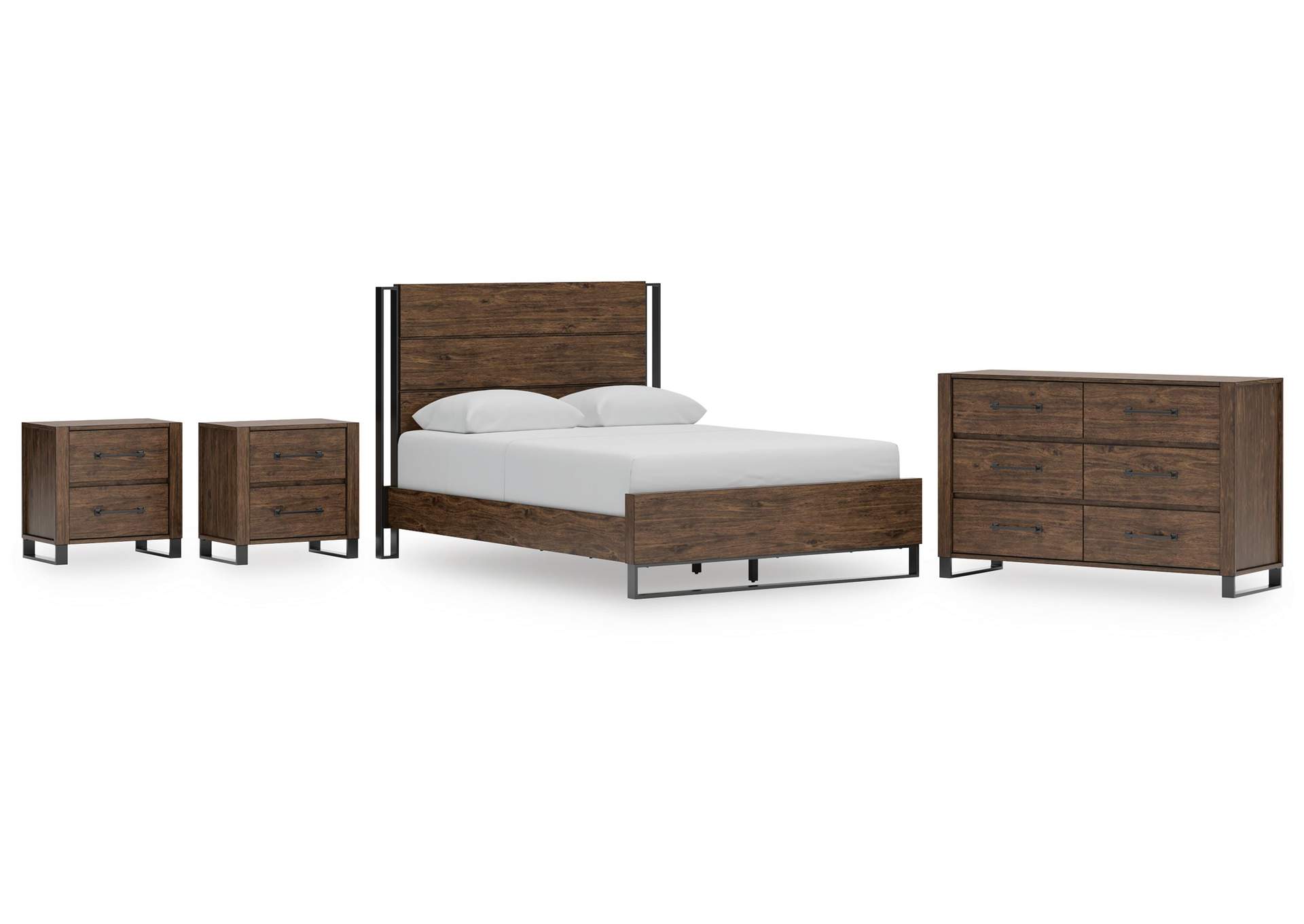 Zumbado Queen Panel Bed, Dresser and 2 Nightstands image 1