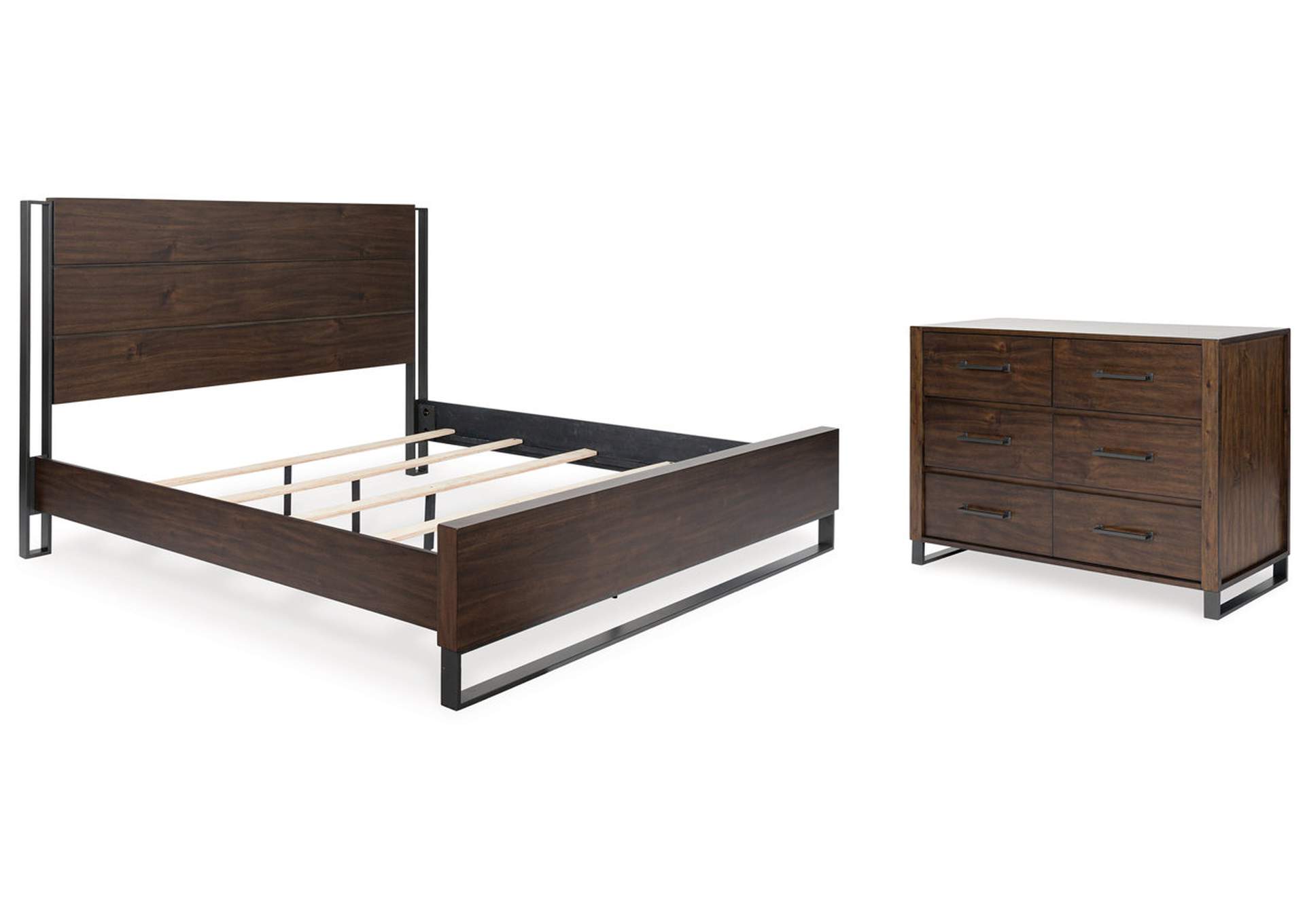 Zumbado King Panel Bed with Dresser