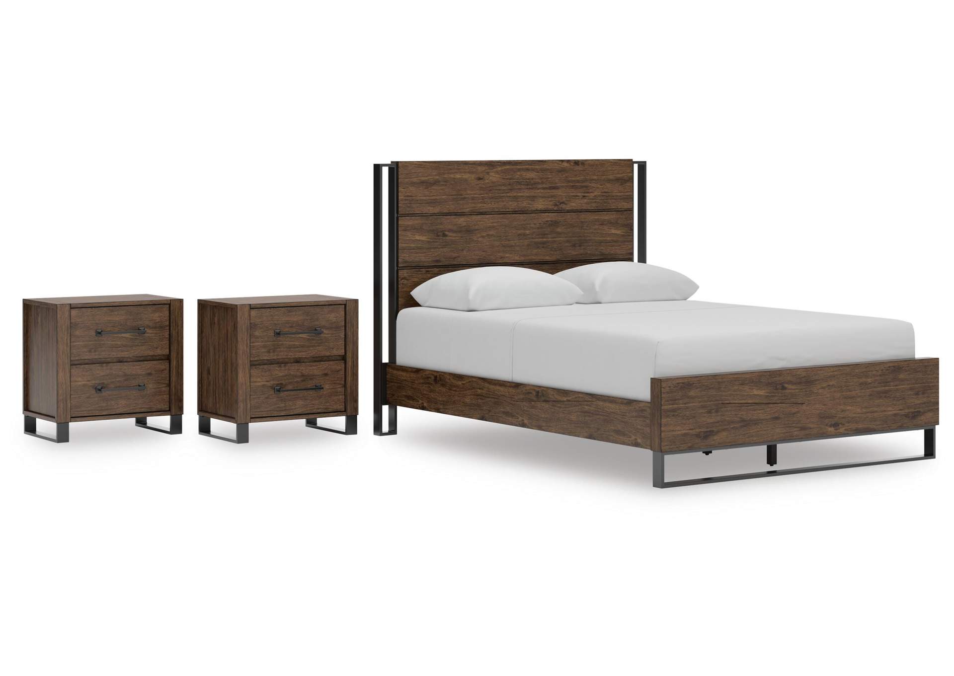 Zumbado Queen Panel Bed and 2 Nightstands image 1