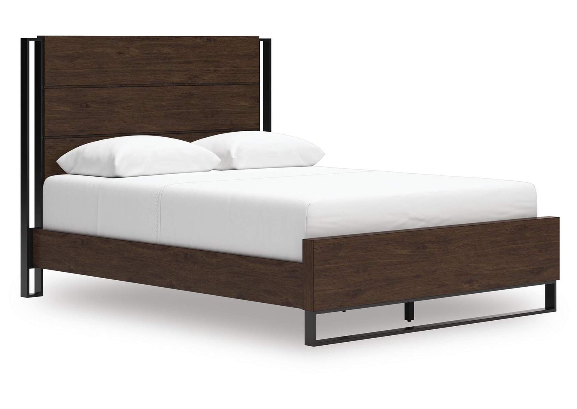 Zumbado Queen Panel Bed with Mirrored Dresser and Nightstand image 2