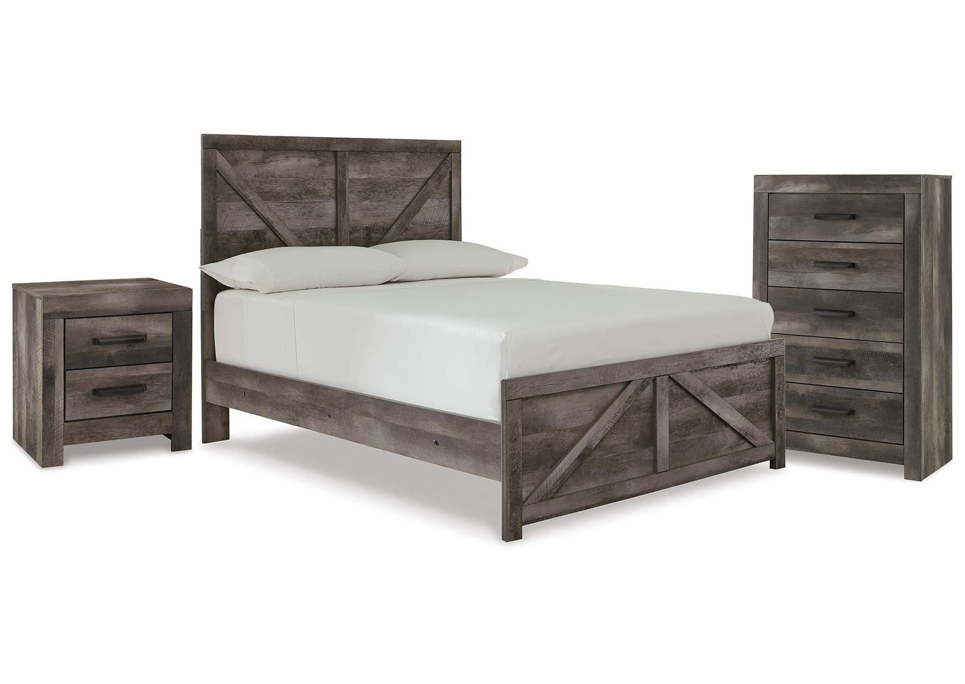 Wynnlow Full Panel Bed, Chest and Nightstand image 1