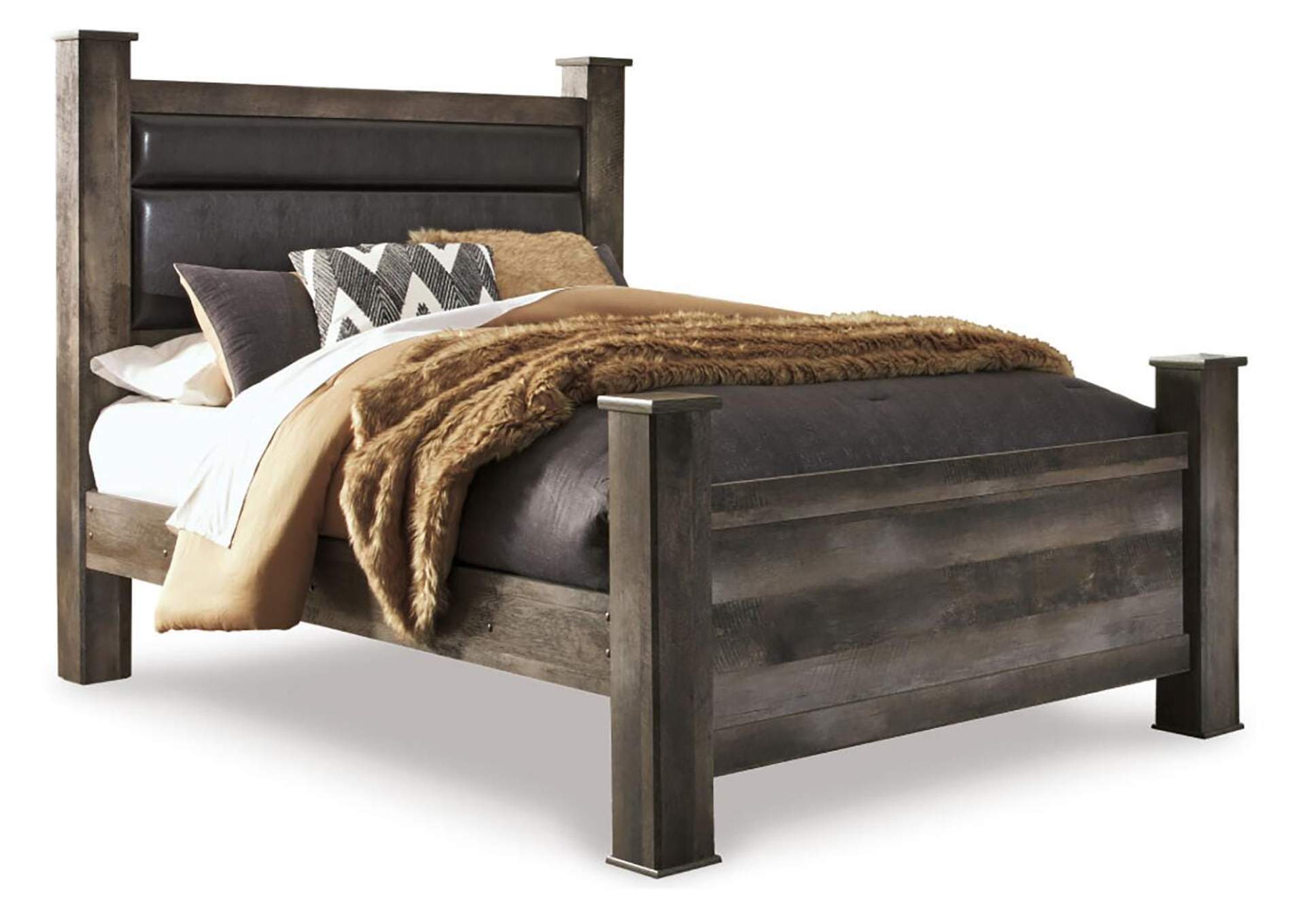 Wynnlow Queen Upholstered Poster Bed image 1